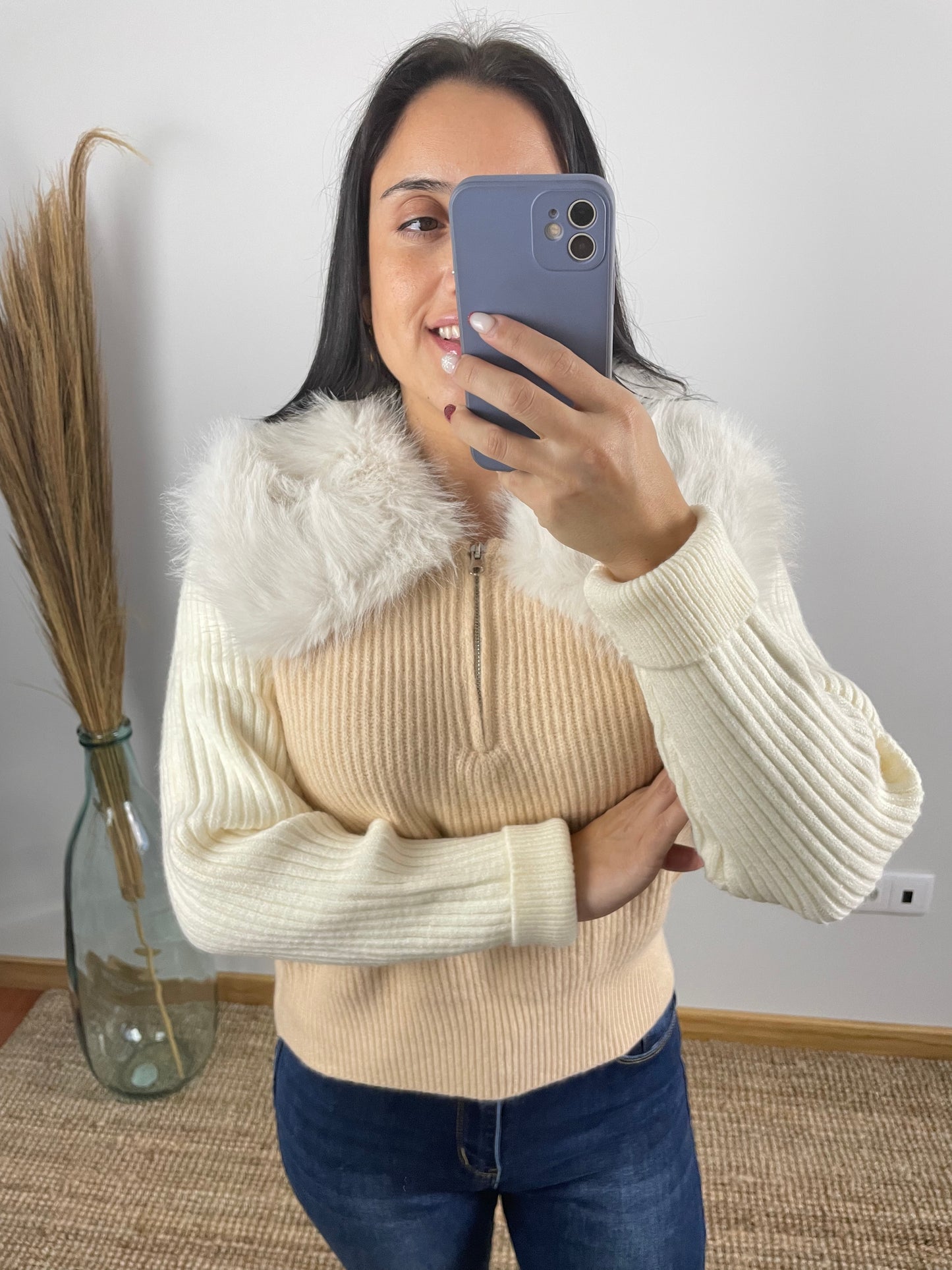 Camisola com pelo