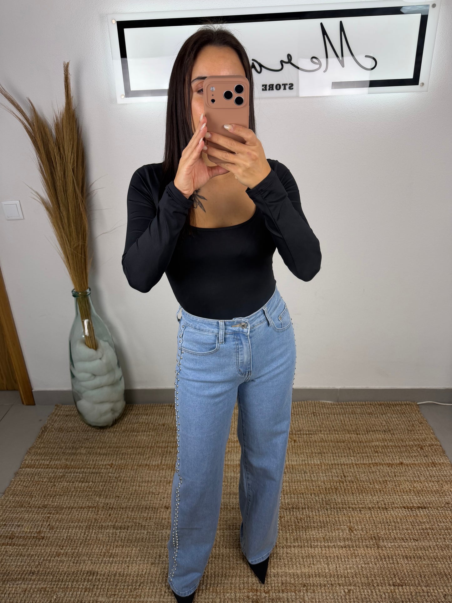 Body decote quadrado