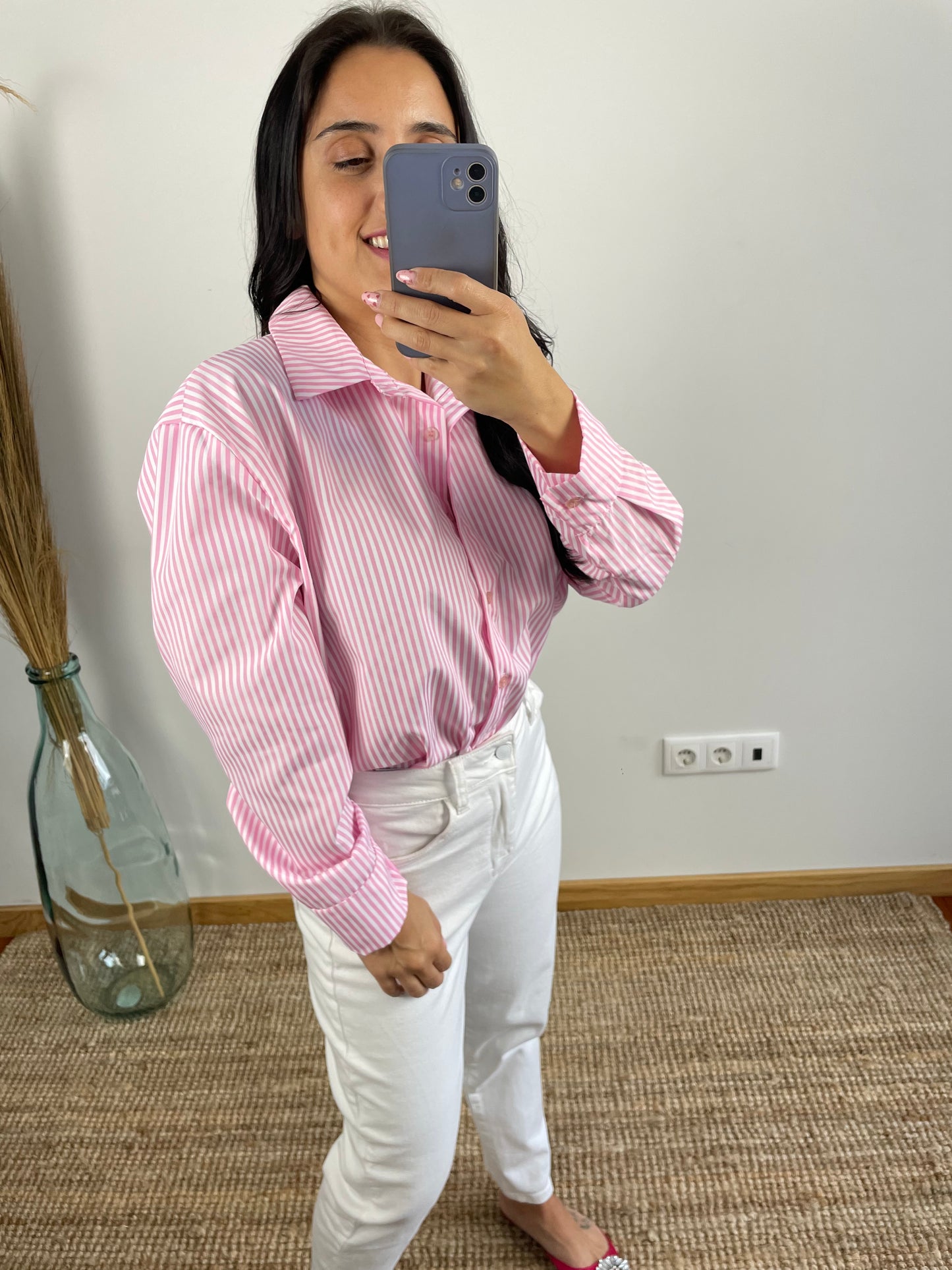 Camisa Rosa riscas