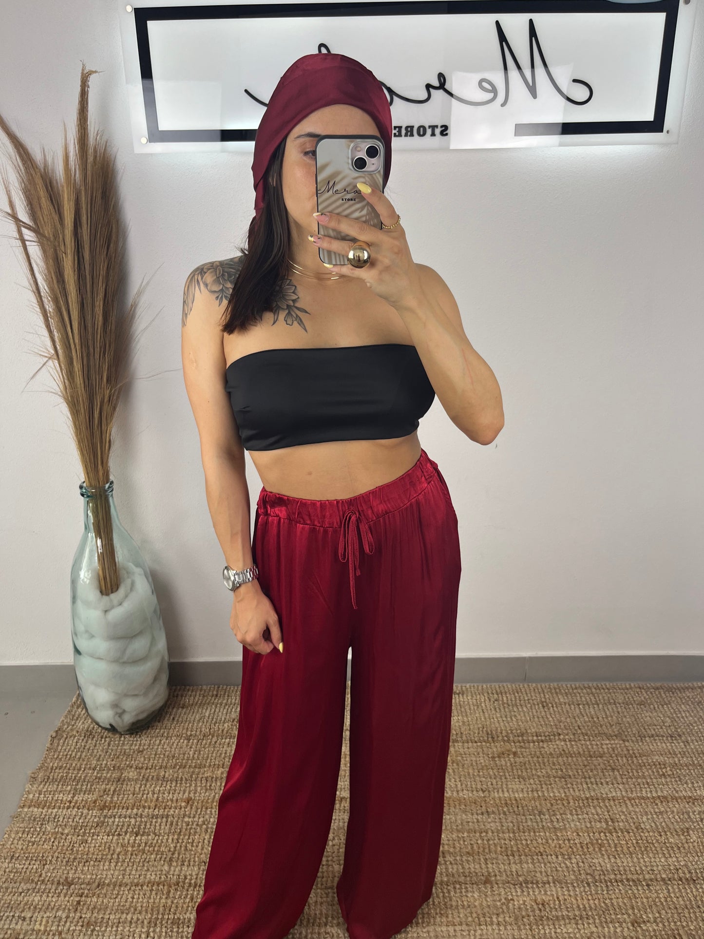Calça Acetinada