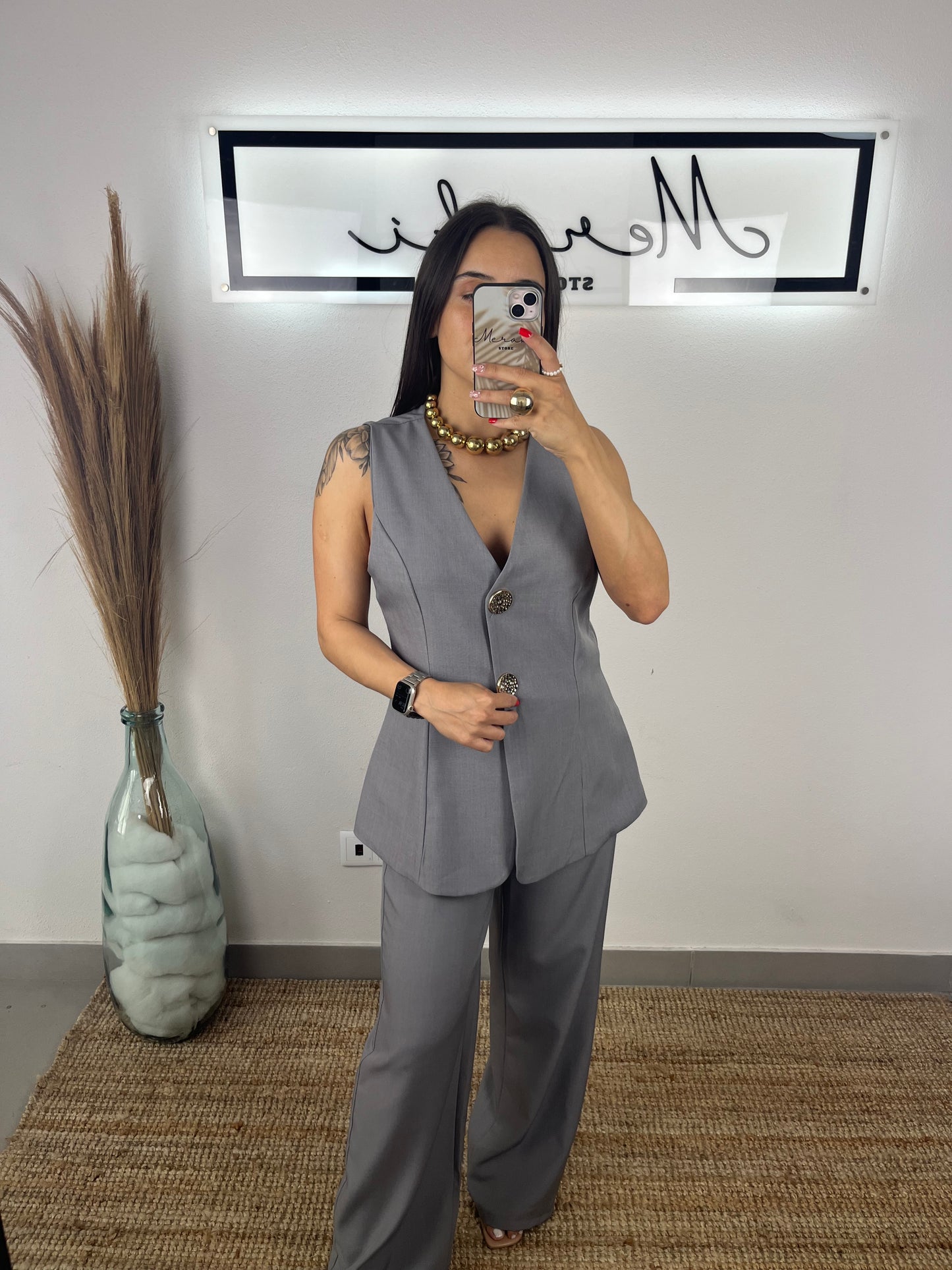 Conjunto Botões Dourados