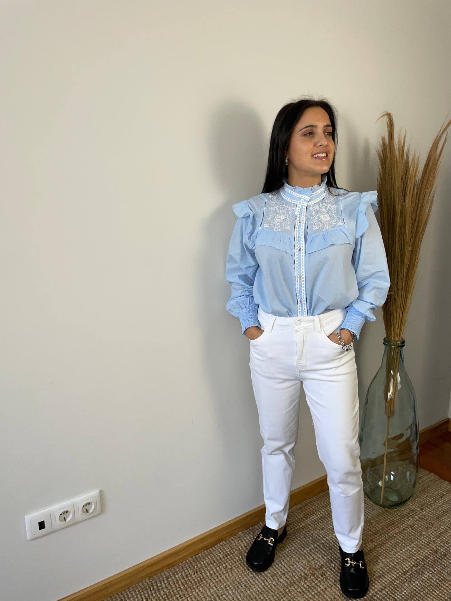 Calças mom fit