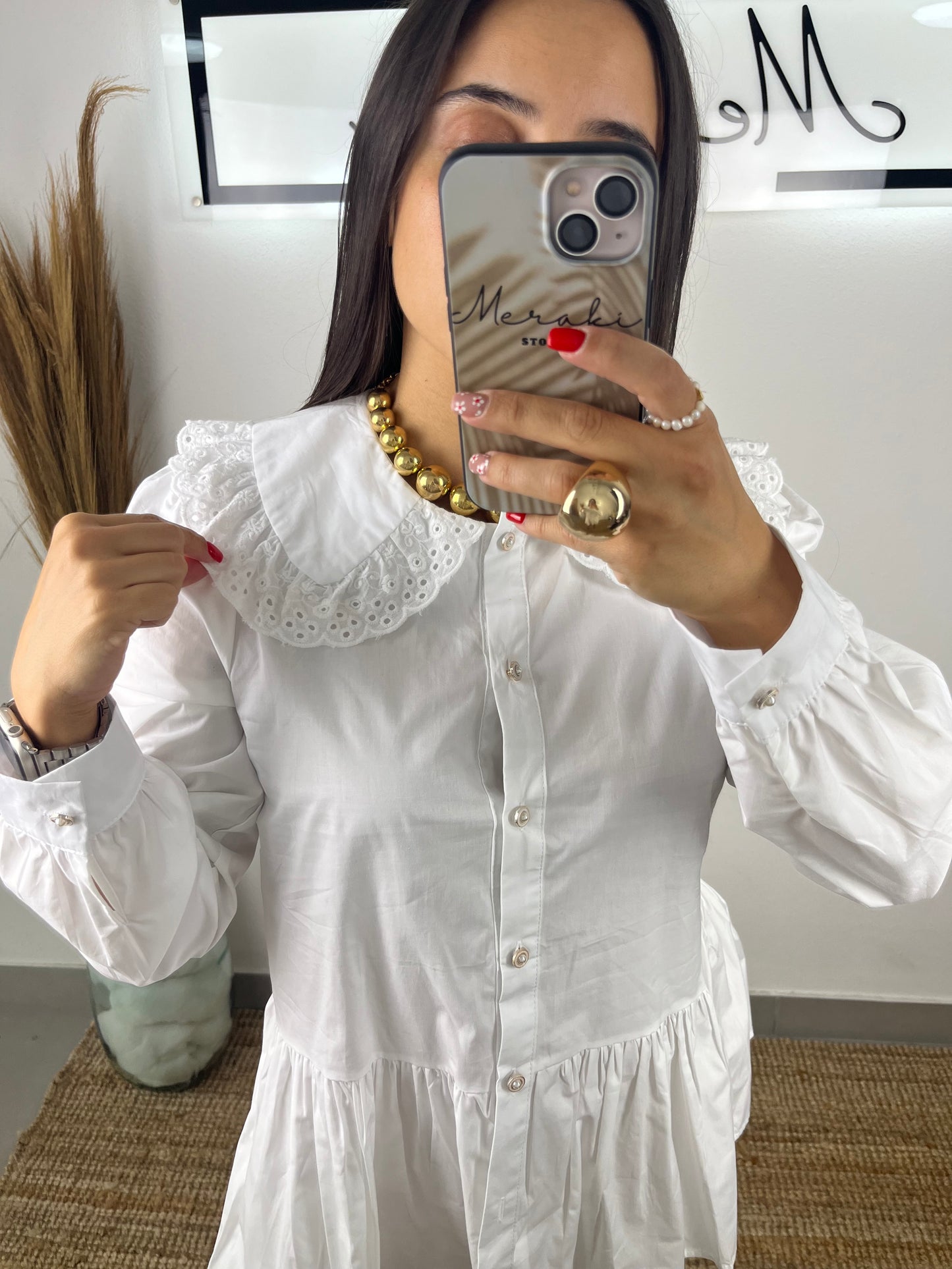 Camisa Folhos