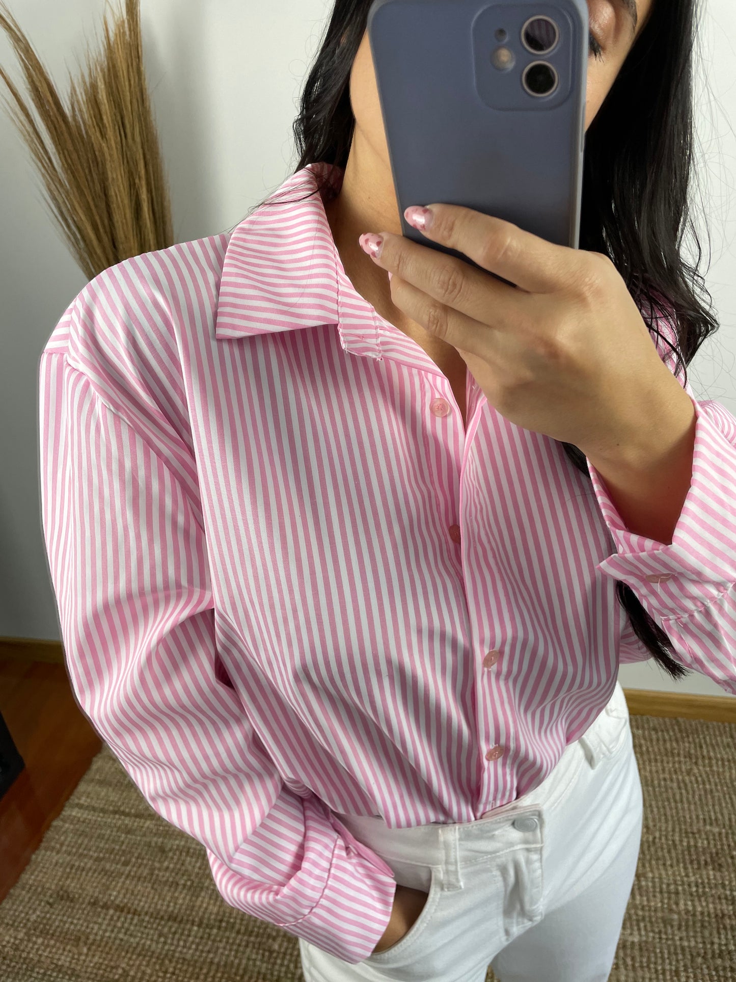 Camisa Rosa riscas