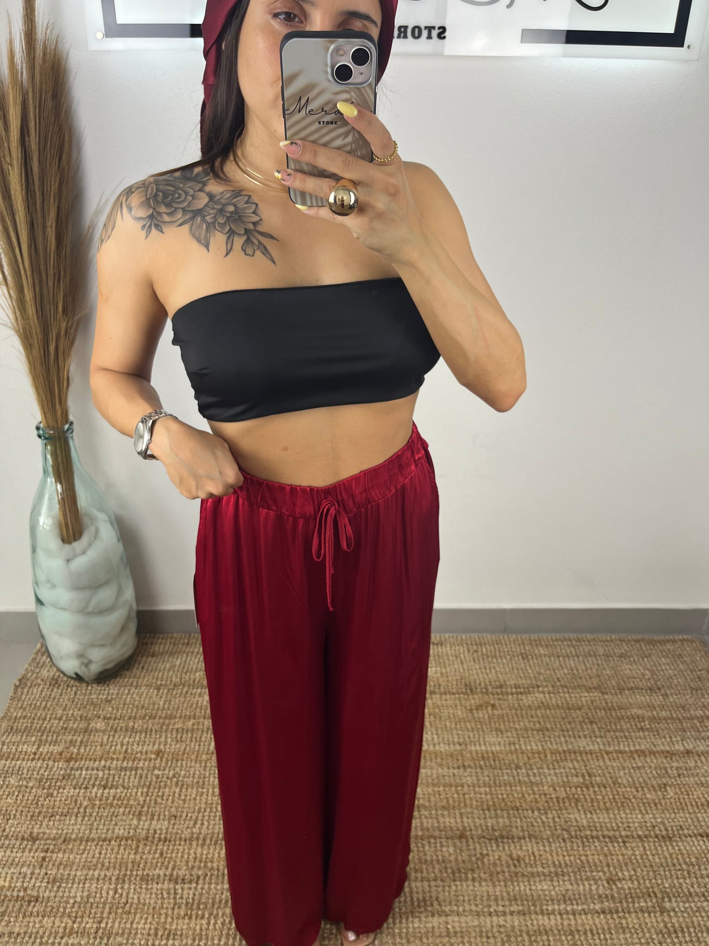 Calça Acetinada