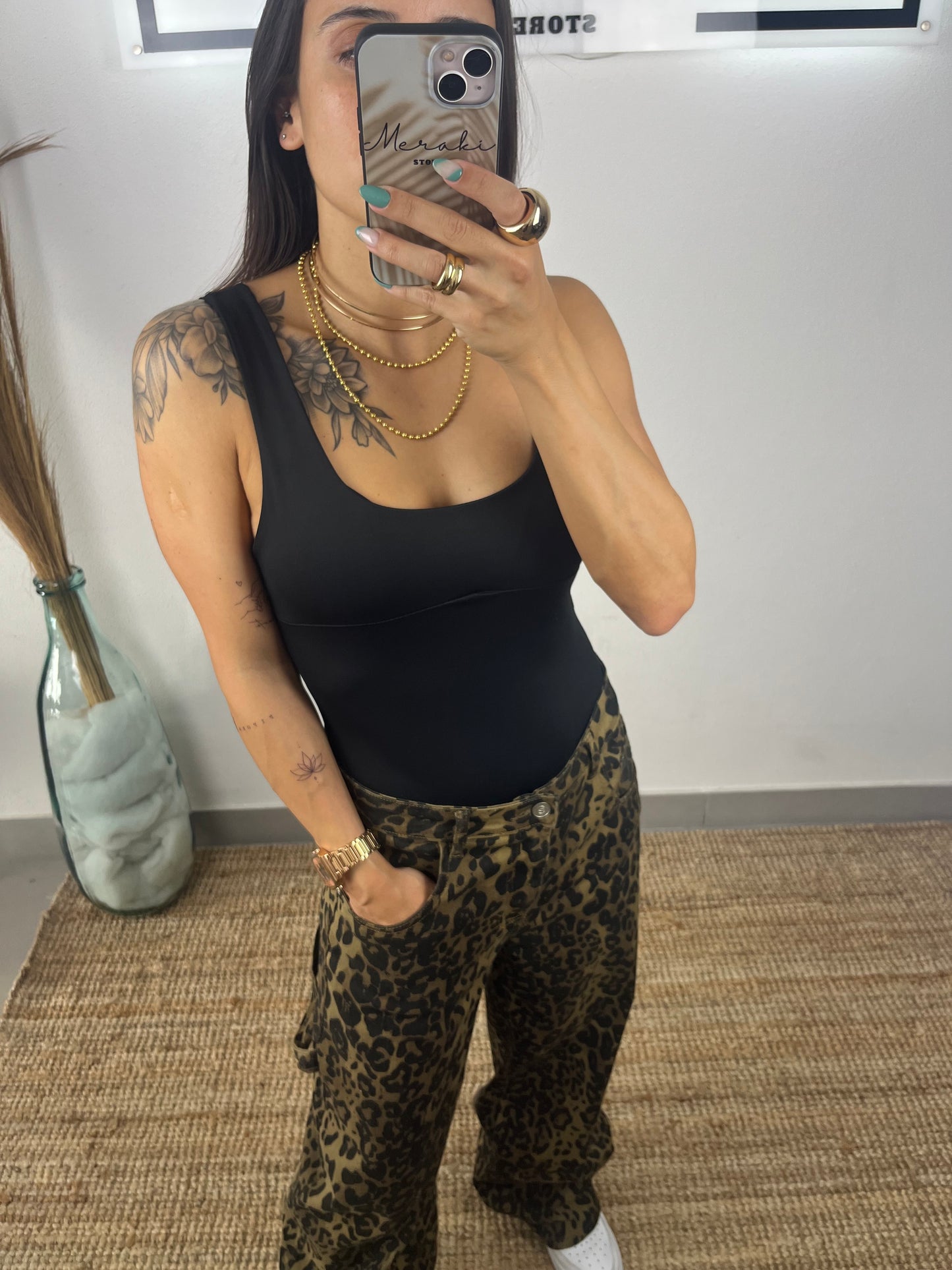 Calça Leopardo Chocolate