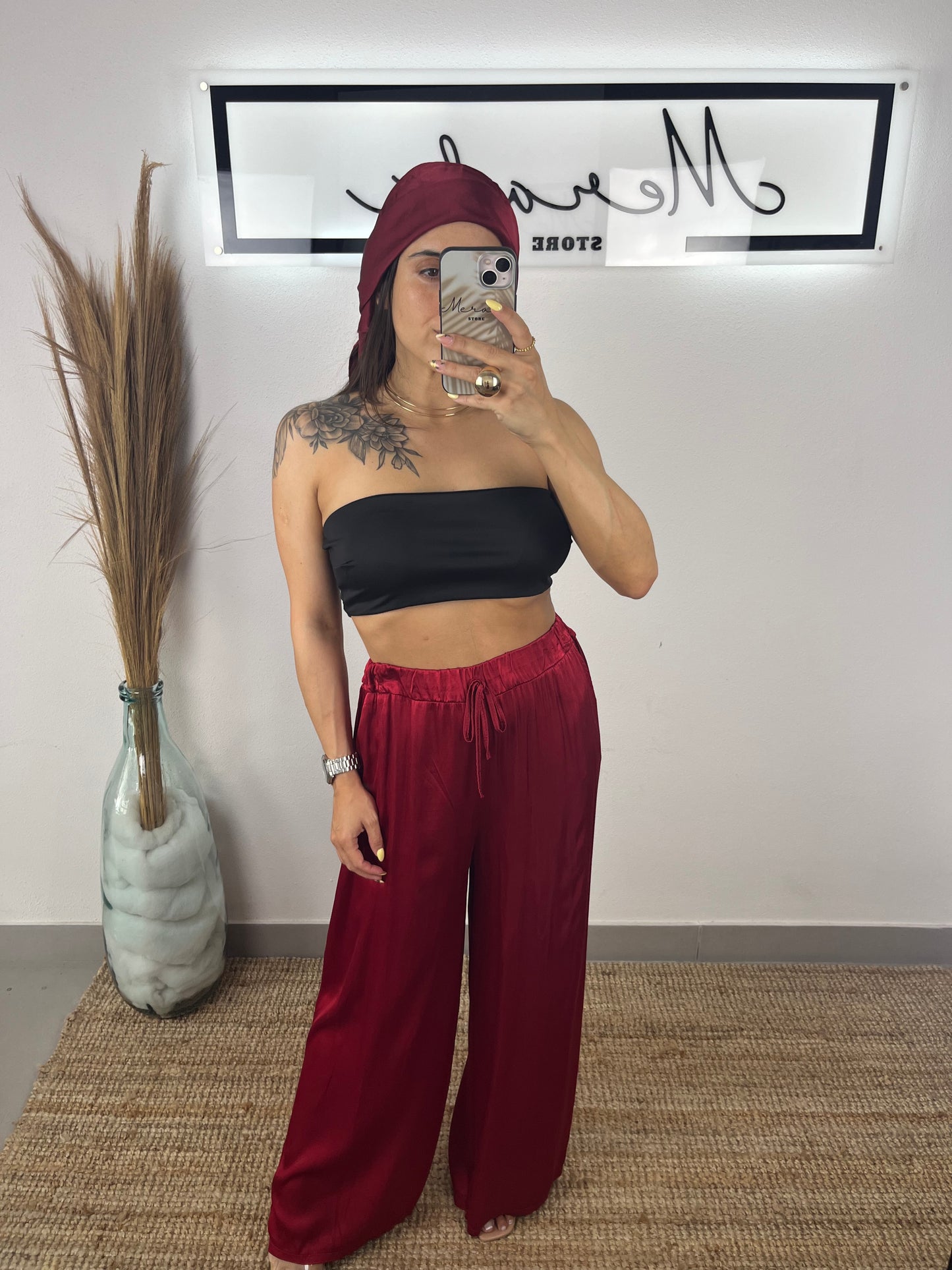 Calça Acetinada