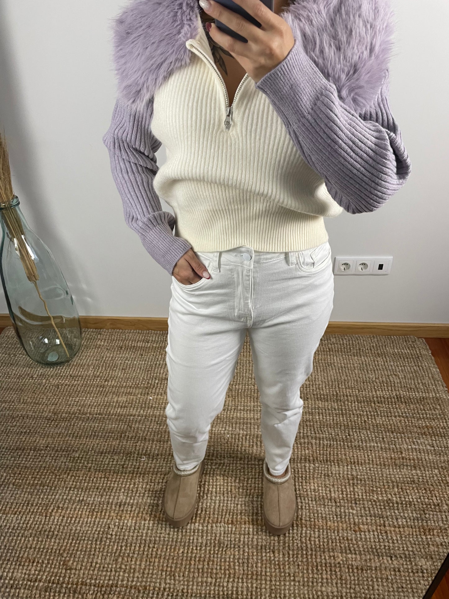 Camisola com pelo