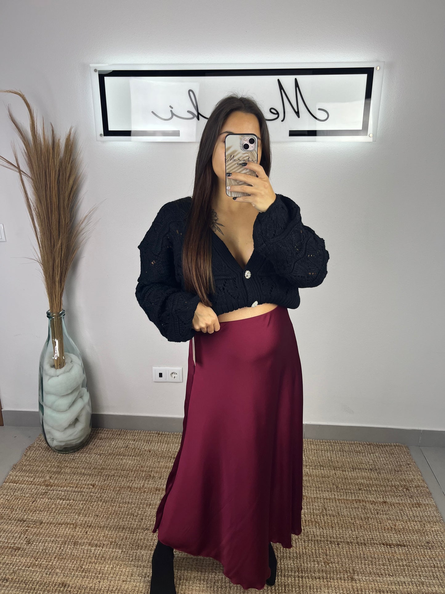 Cardigan botões brilhantes