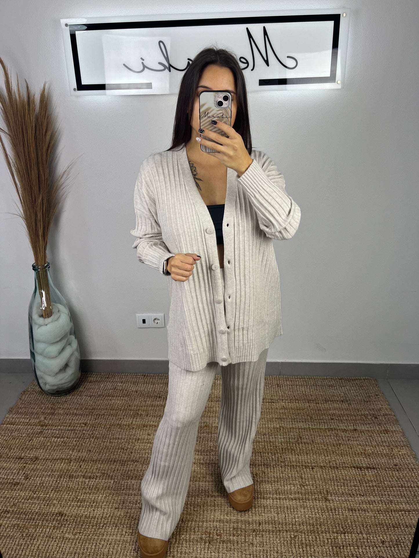 Conjunto Malha Canelada