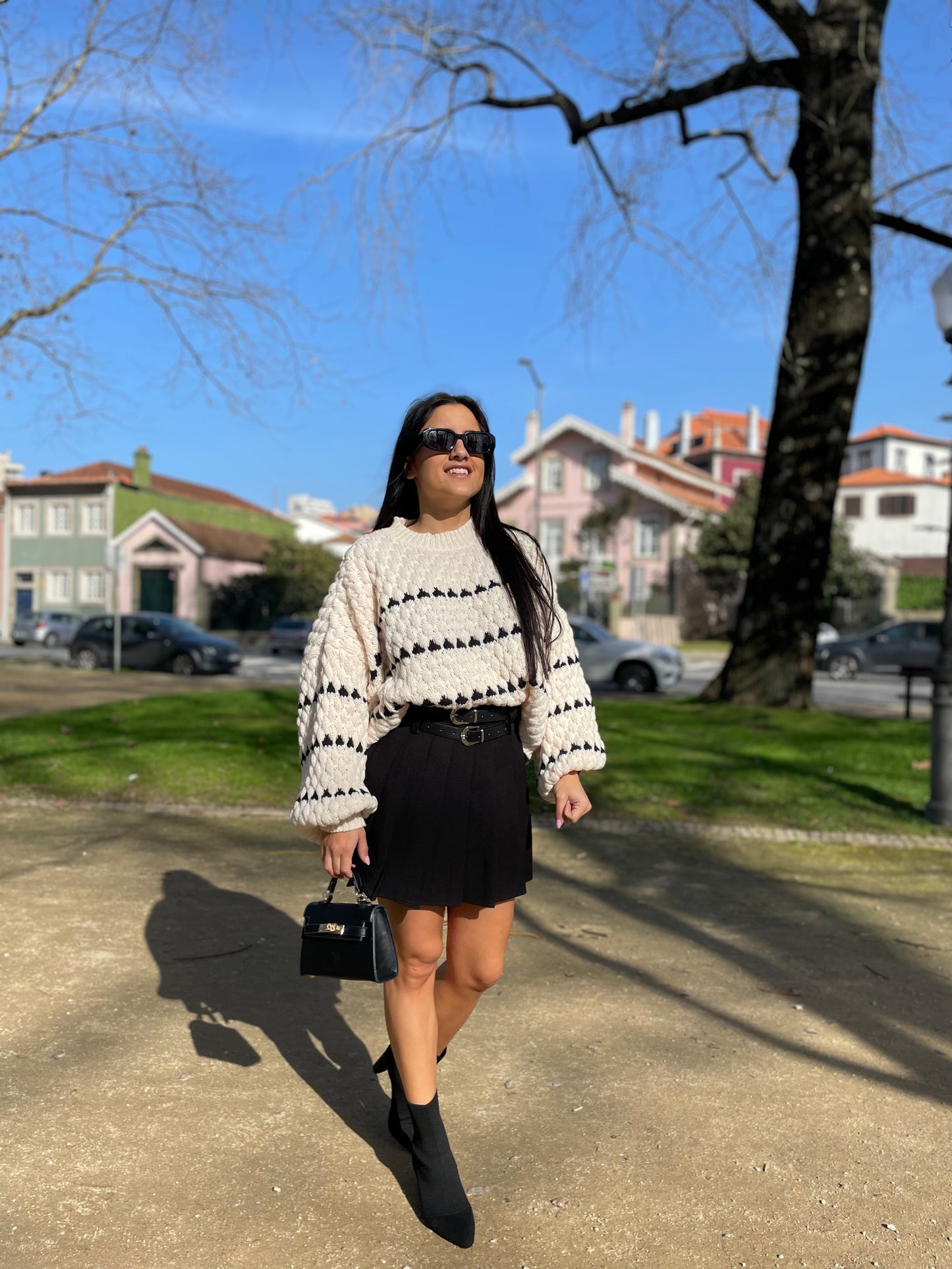 Saia calção pregas