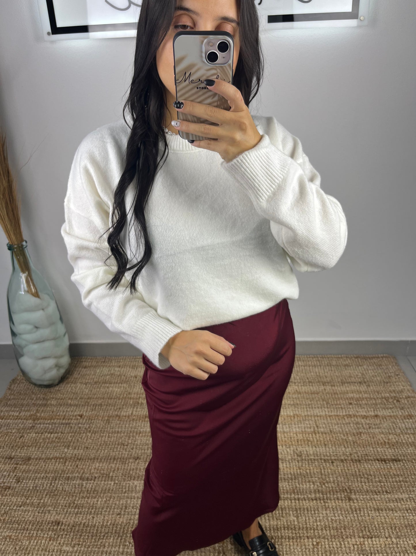 Saia Cetim Cintada