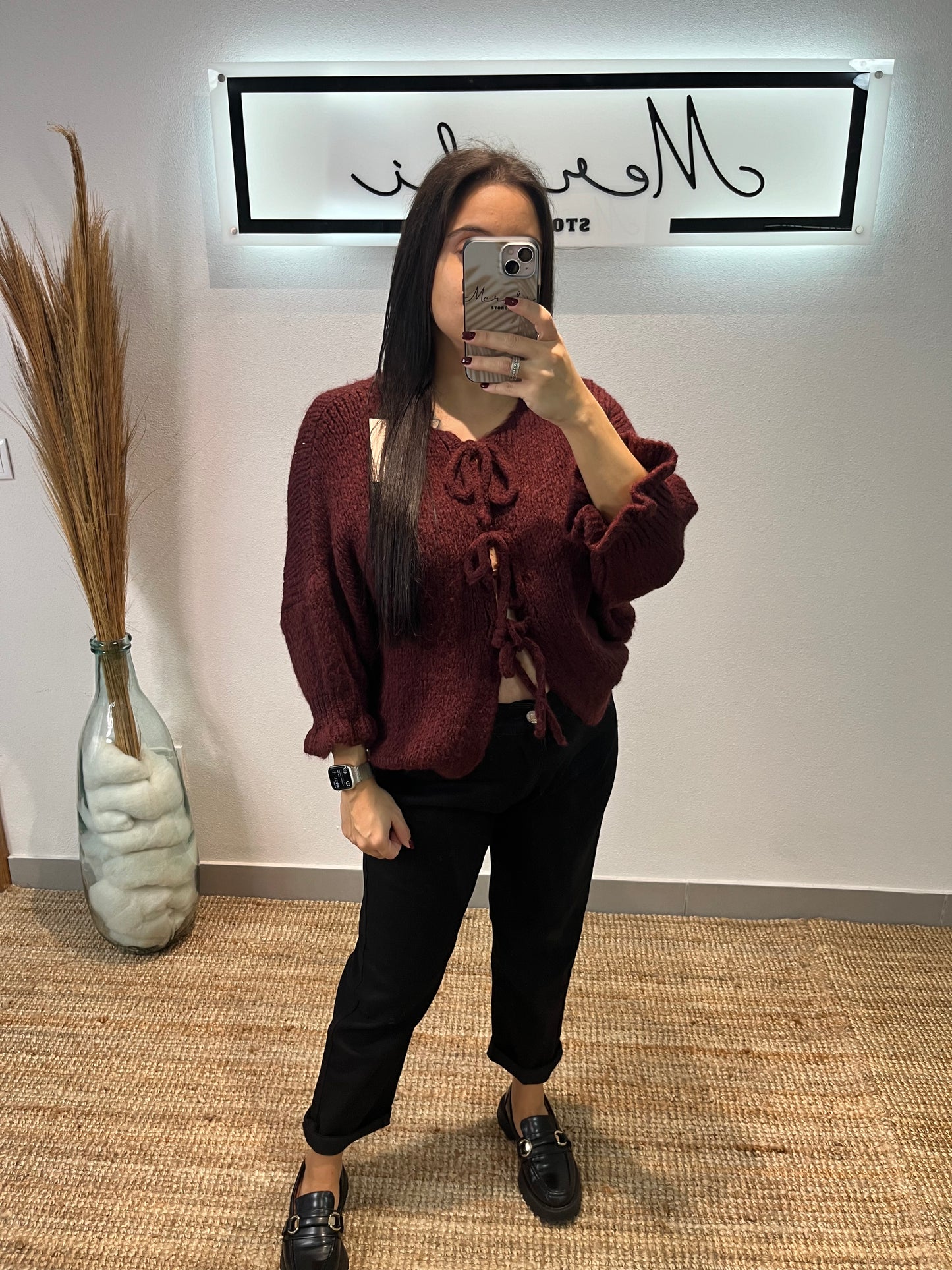 Cardigan cordões