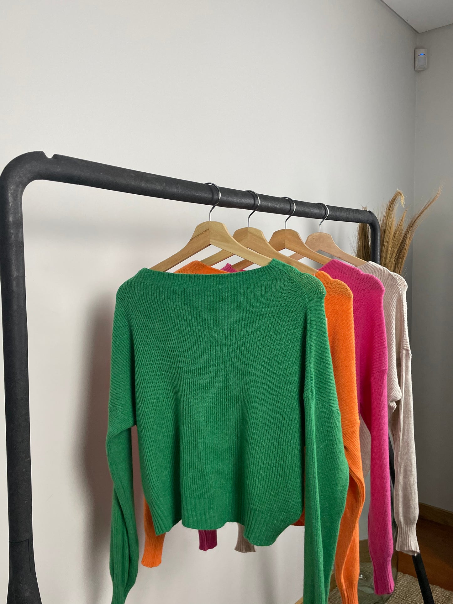 Camisola de malha cropped