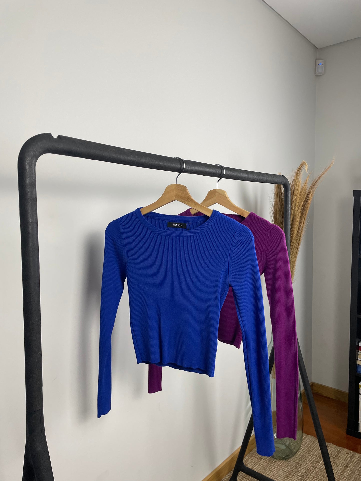 Camisola malha canelada cropped