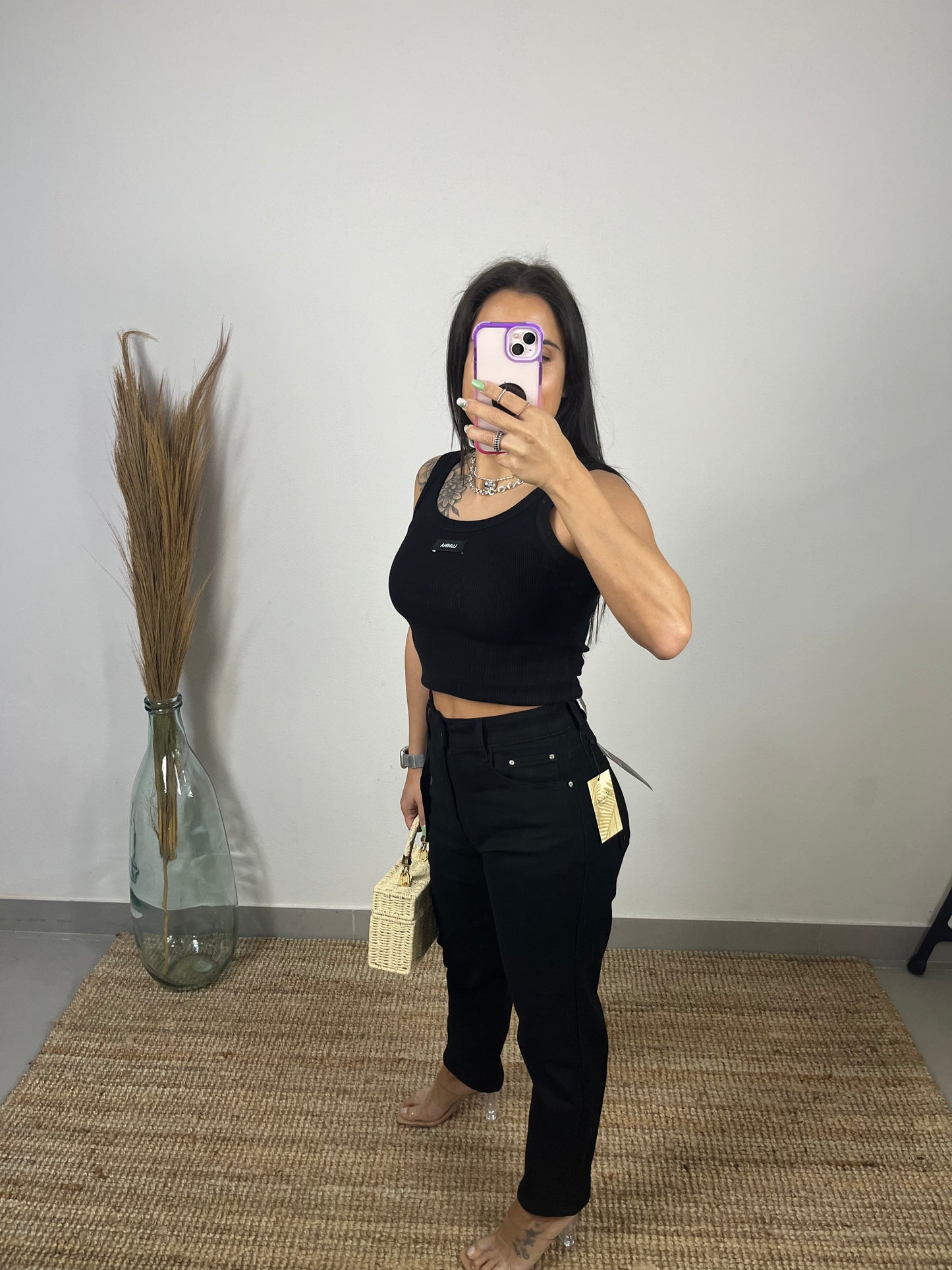 Calças Mom Fit