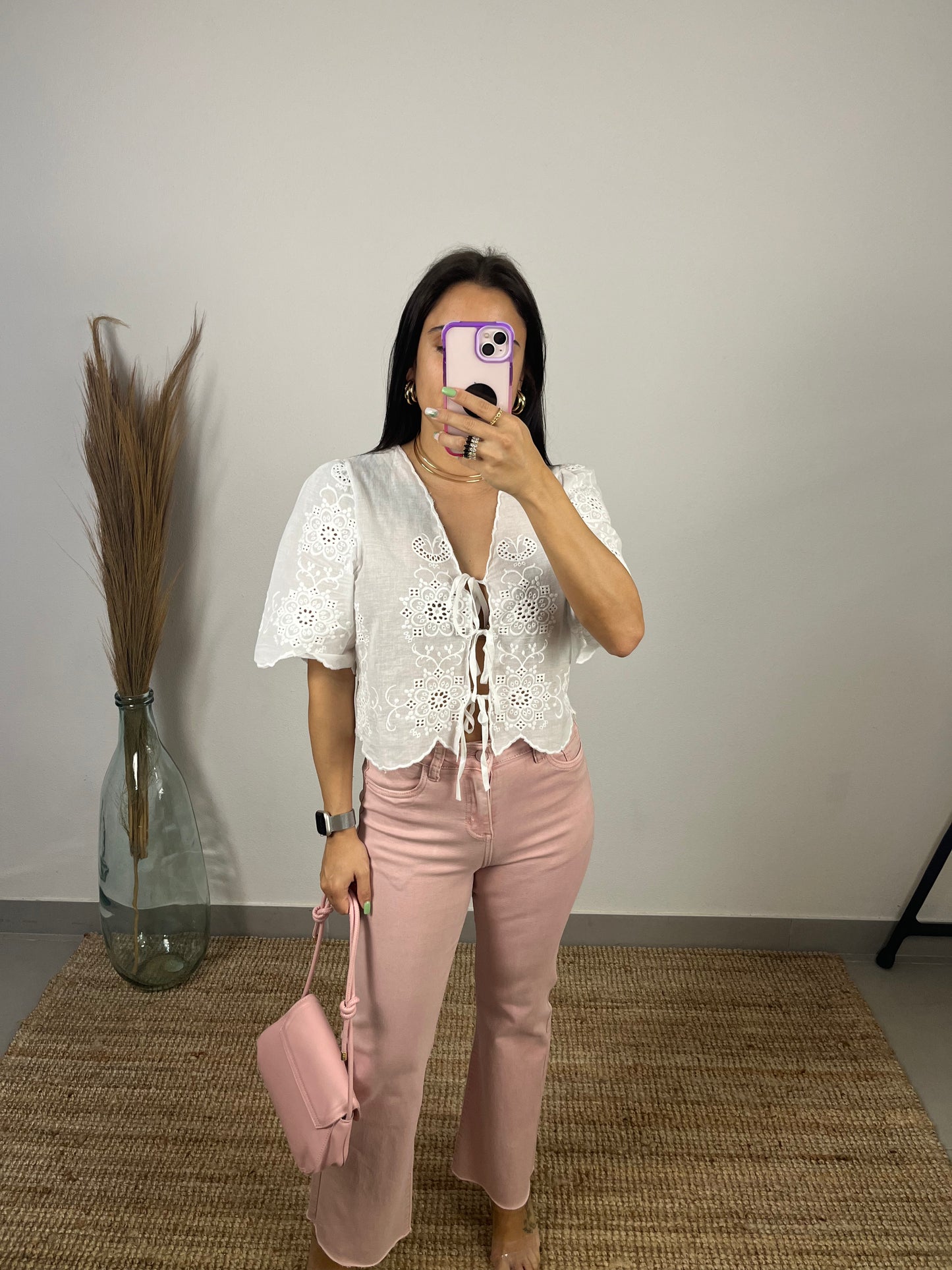 Camisa Bordado Inglês