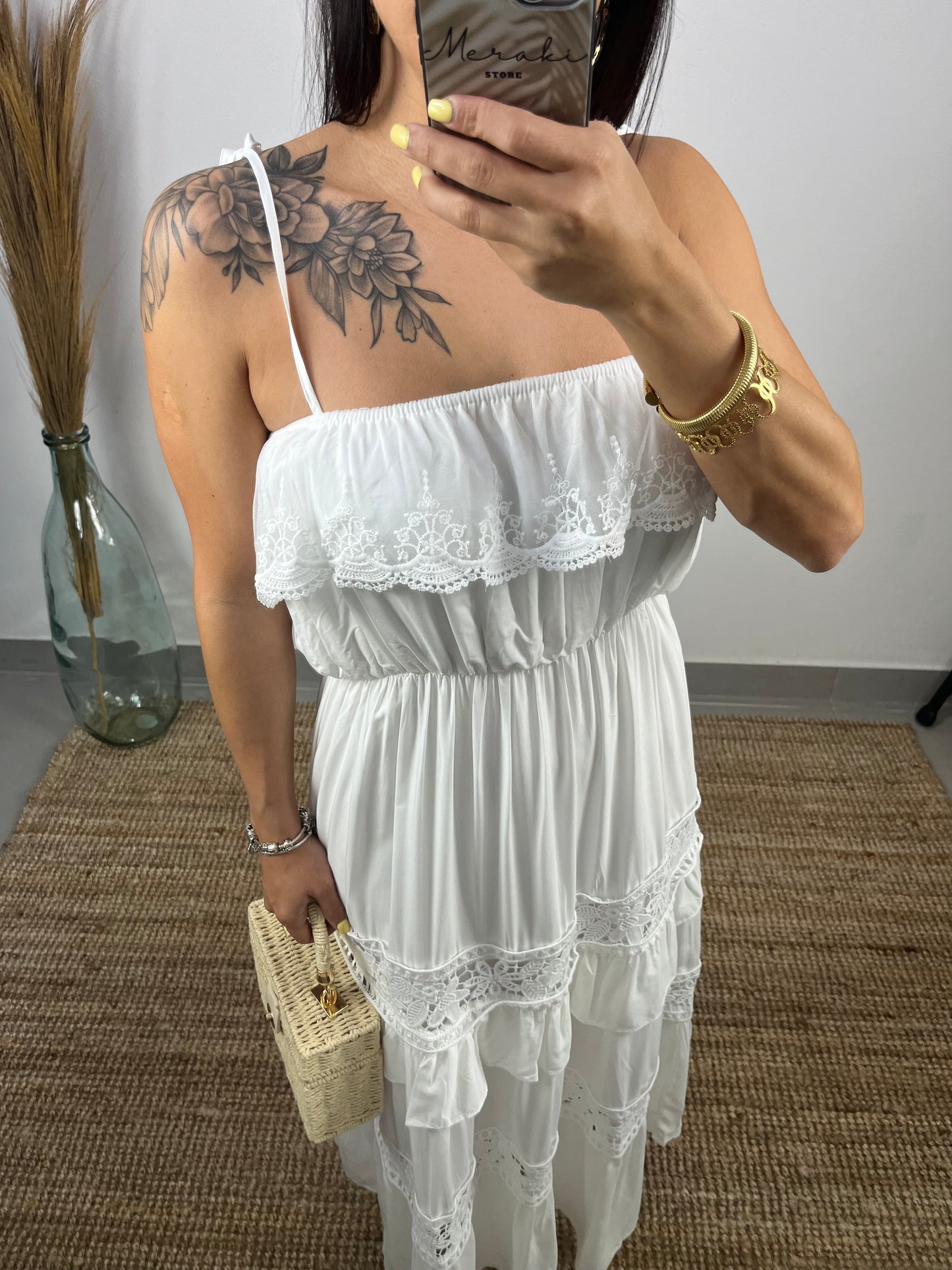 Vestido alças ajustável