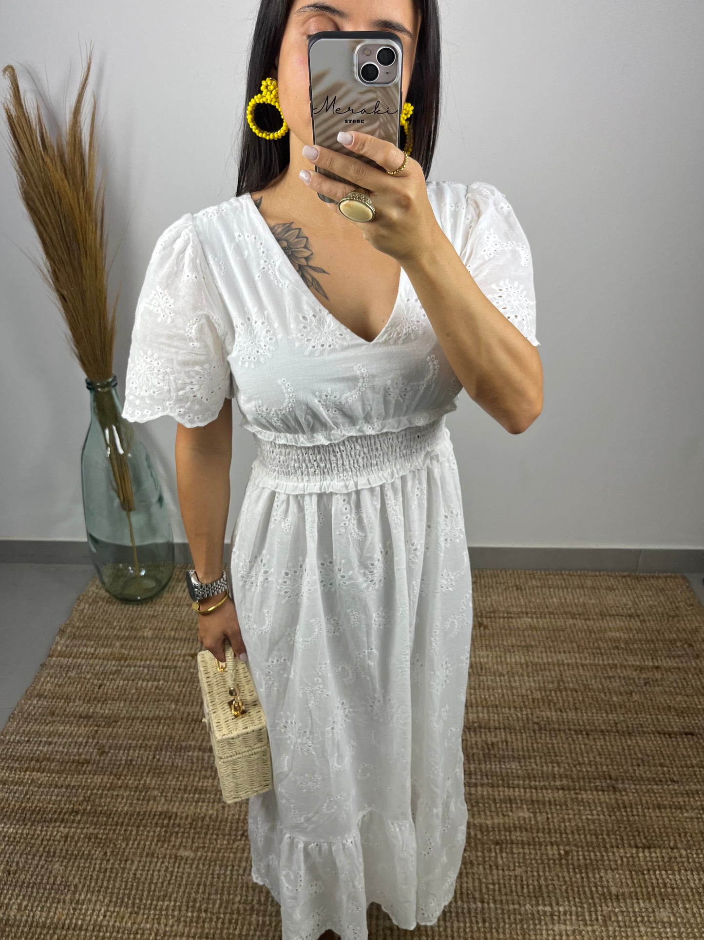 Vestido Bordado Inglês