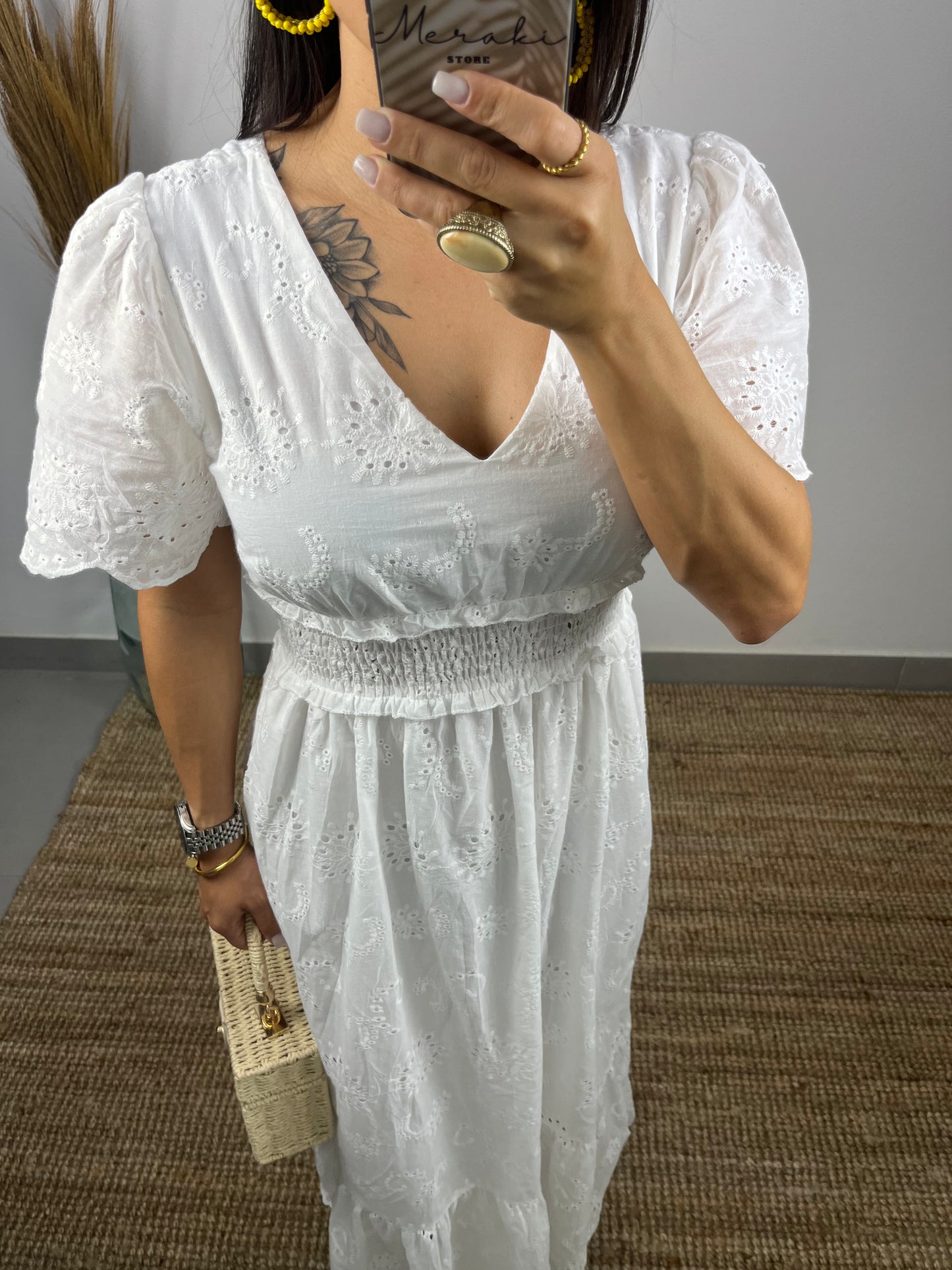 Vestido Bordado Inglês
