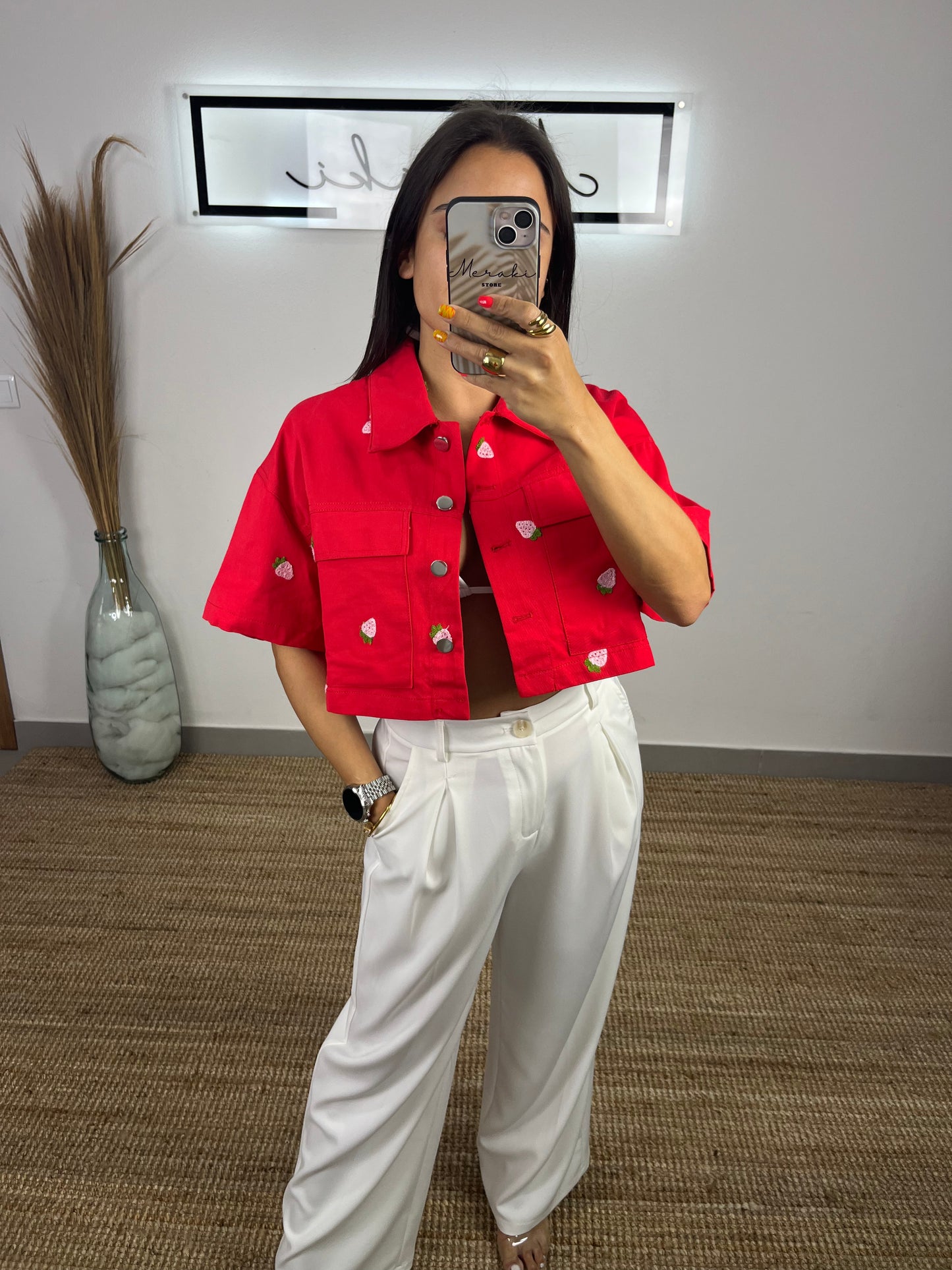 Camisa morangos