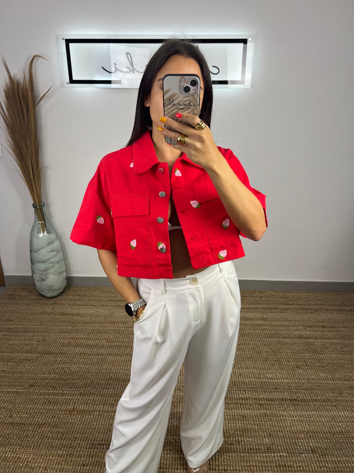 Camisa morangos