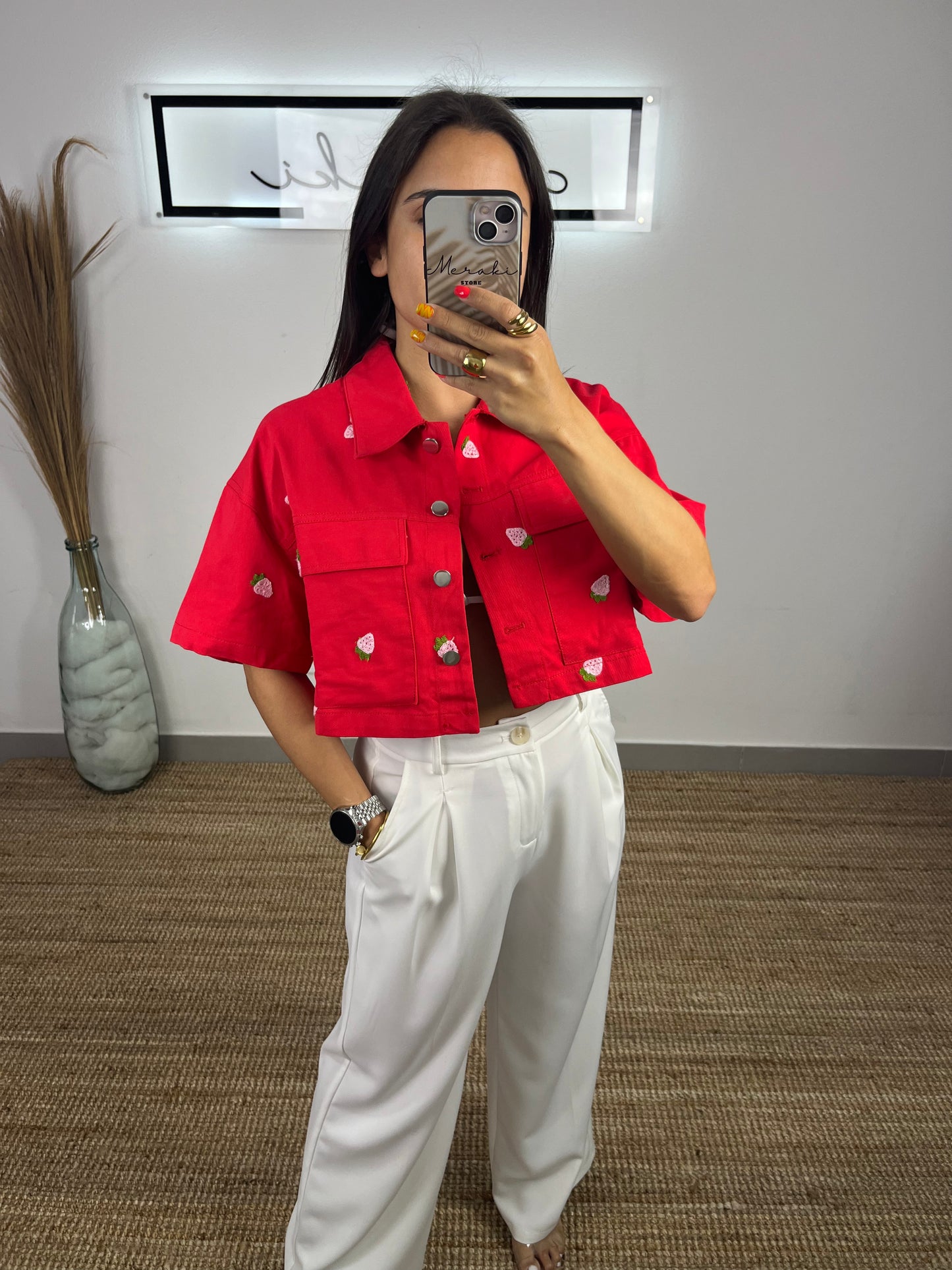 Camisa morangos