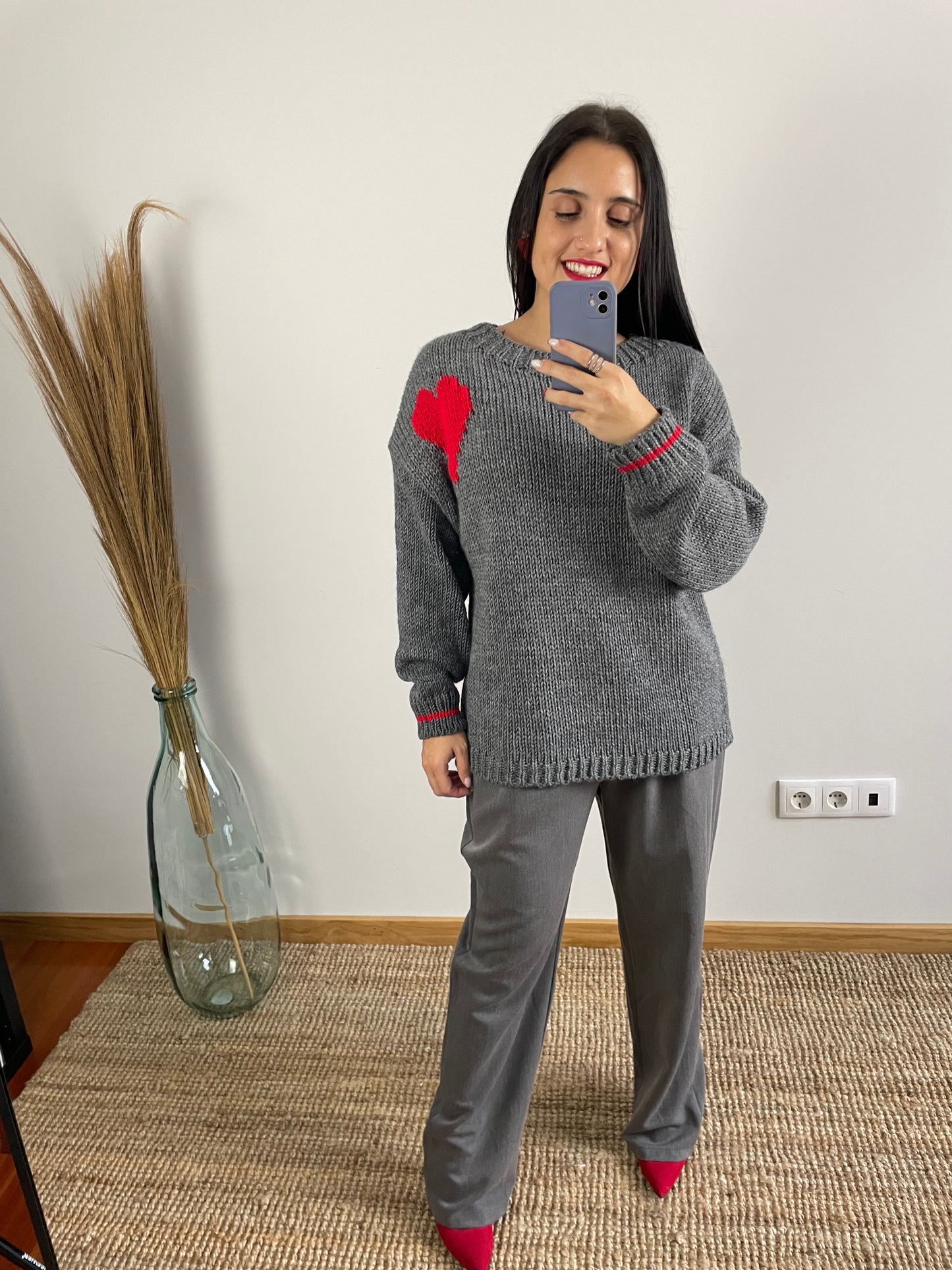 Camisola Malha Coração