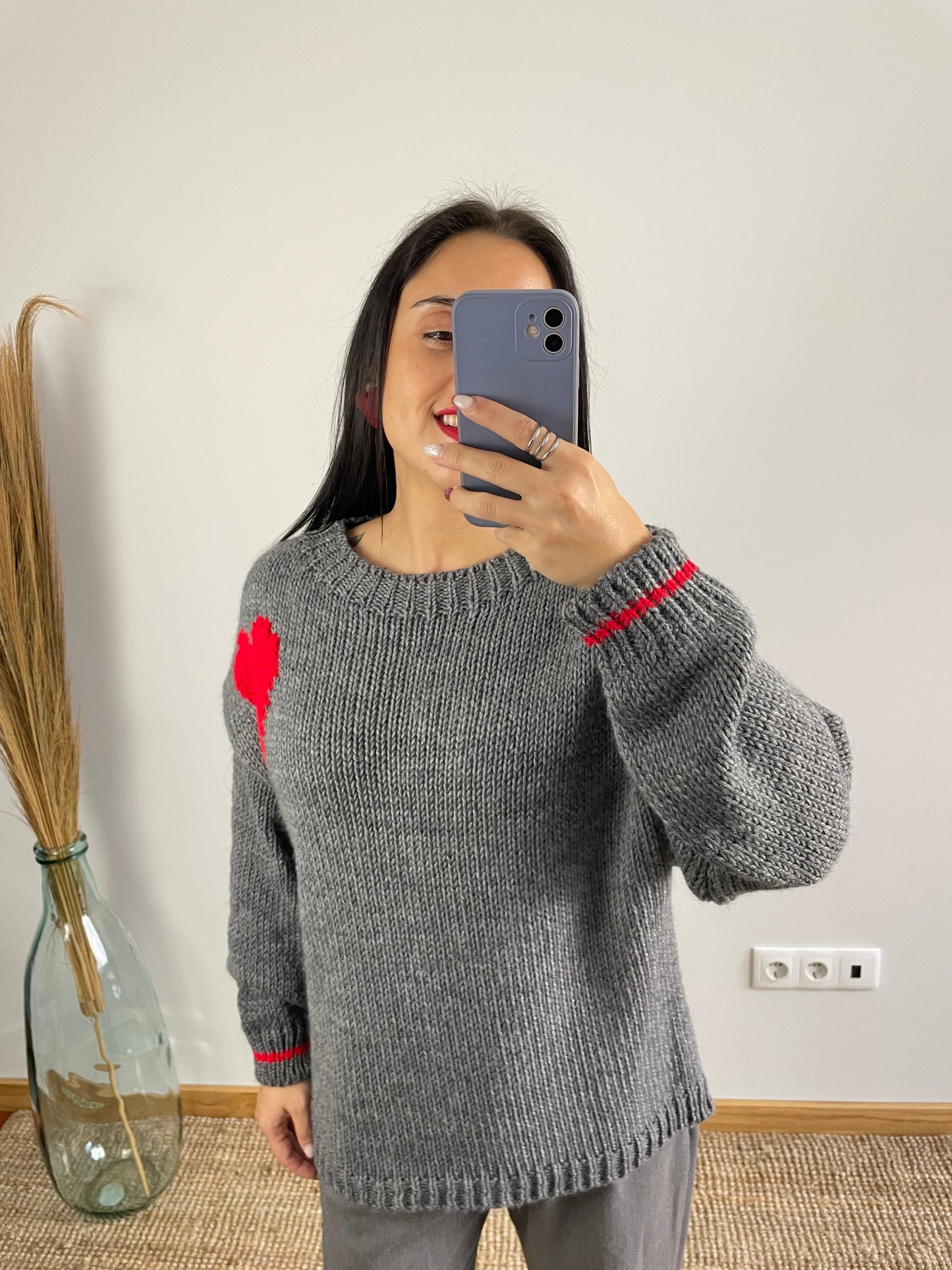 Camisola Malha Coração