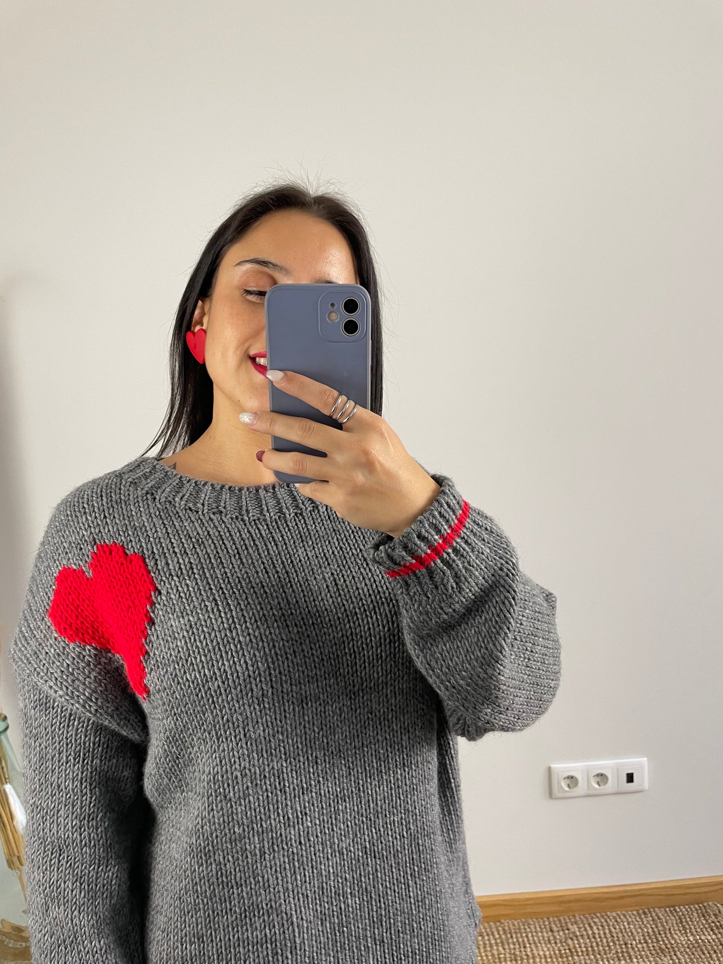 Camisola Malha Coração