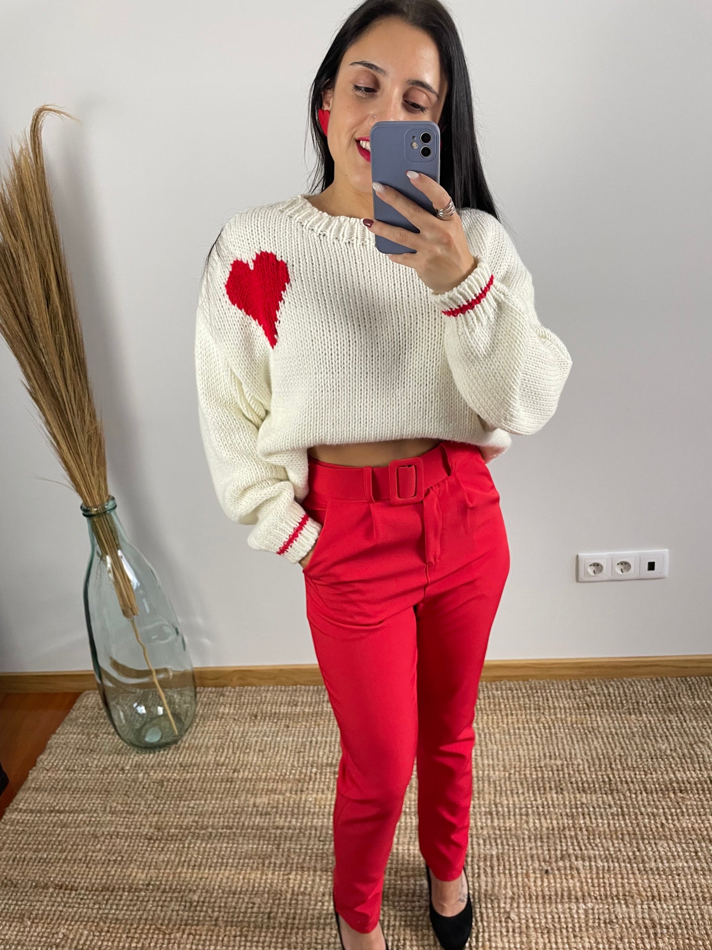 Camisola Malha Coração