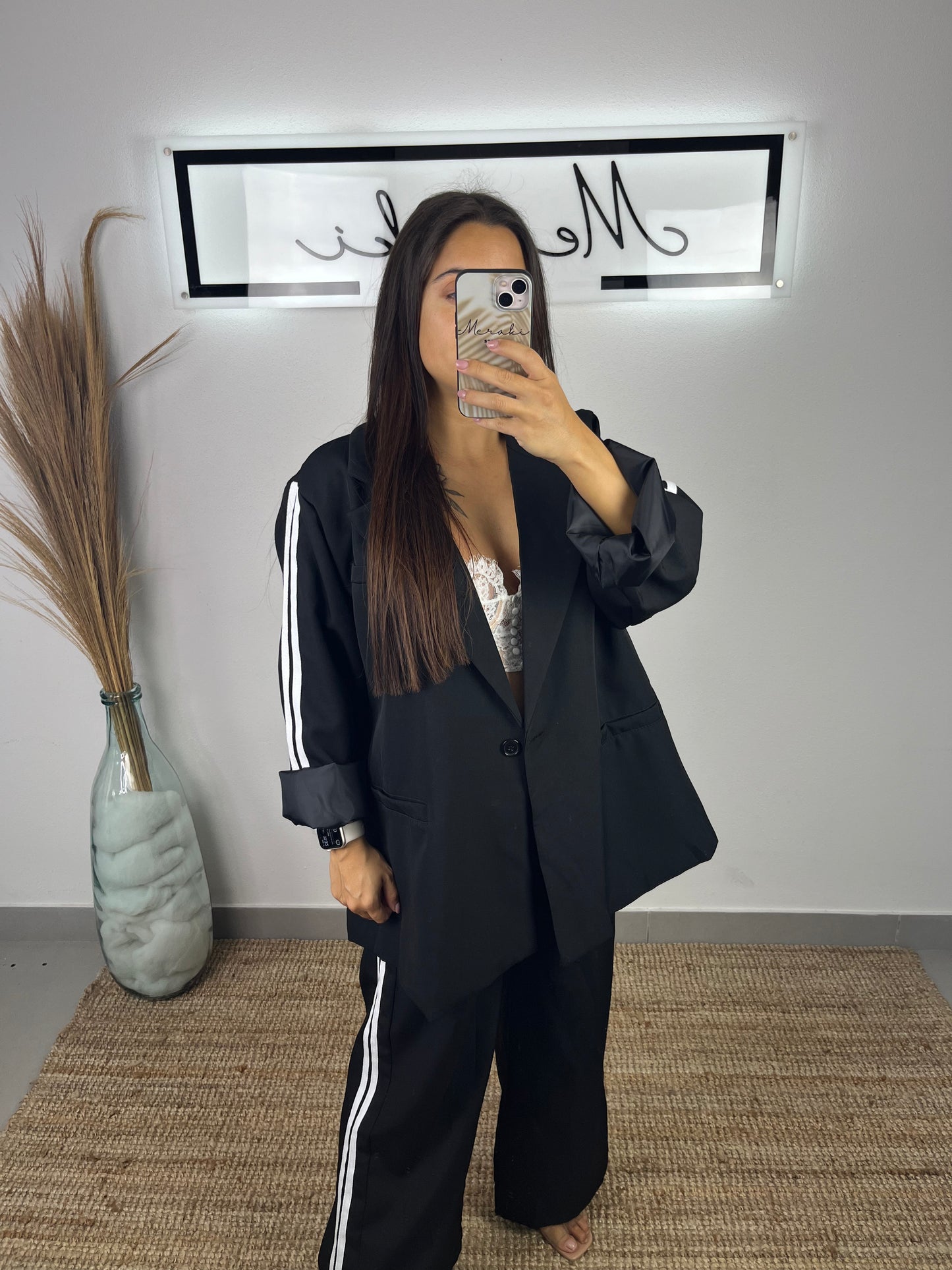 Fato Riscas Laterais Oversize