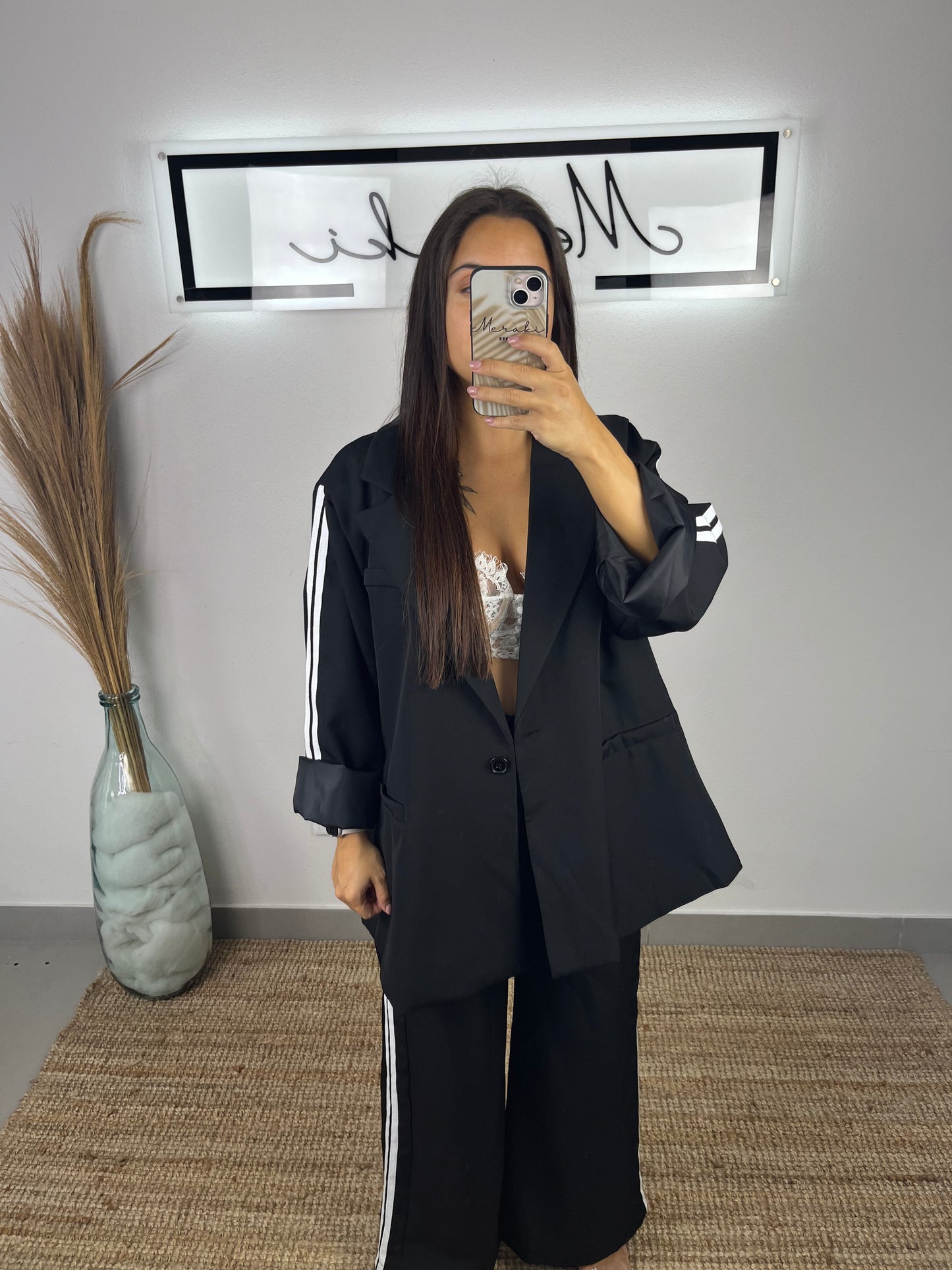 Fato Riscas Laterais Oversize