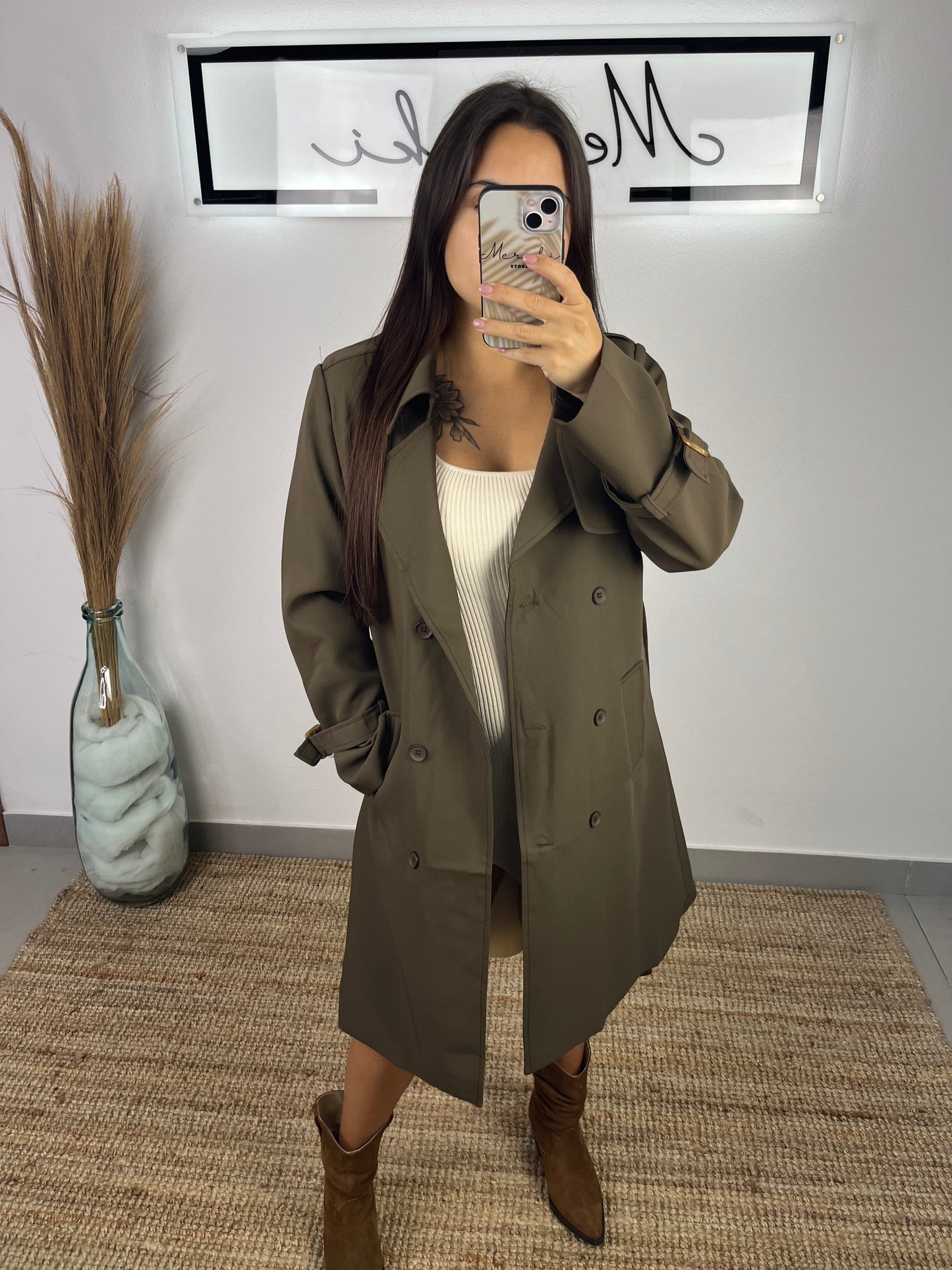 Gabardine Castanha