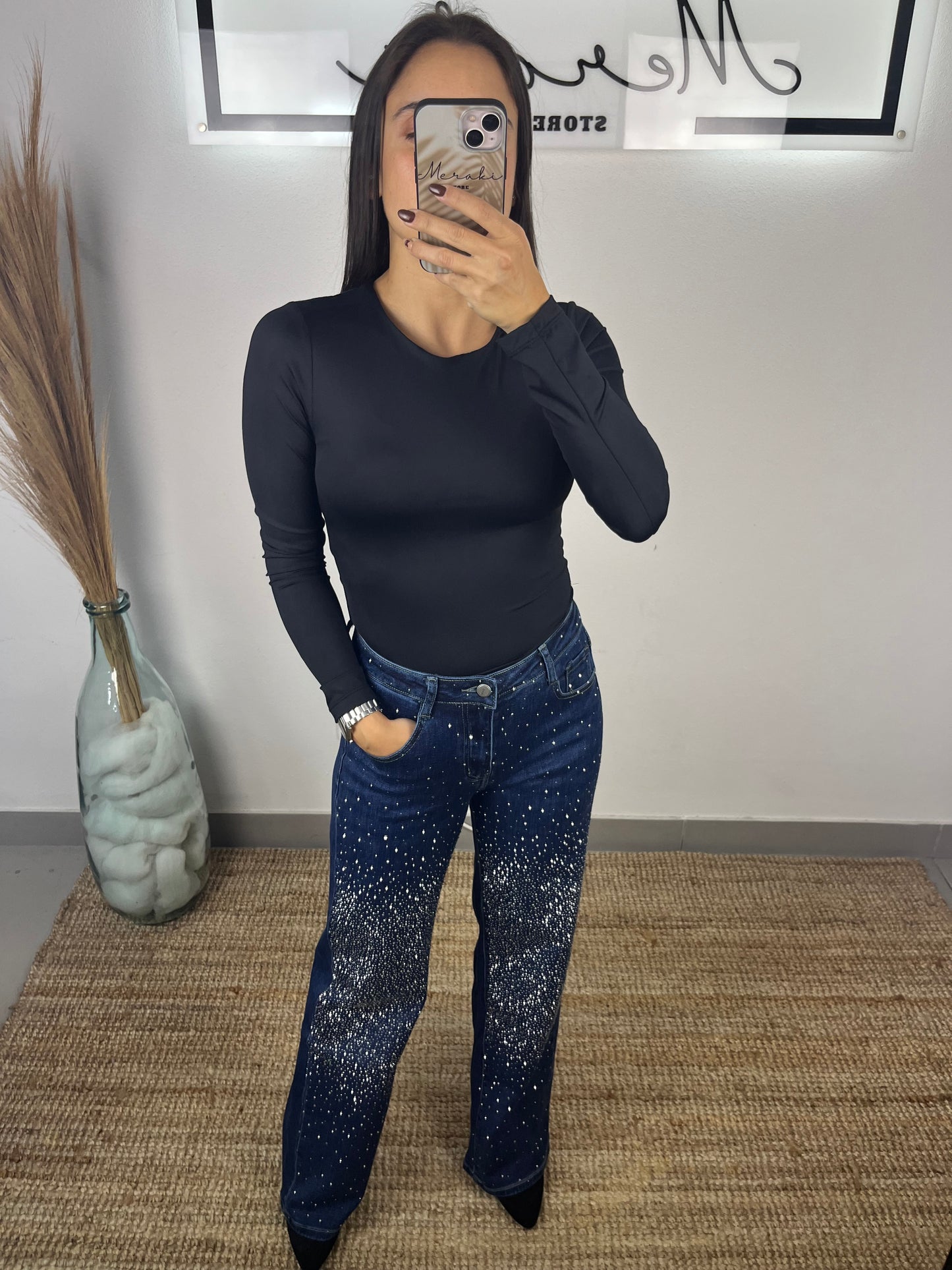 Calça Brilhos escura