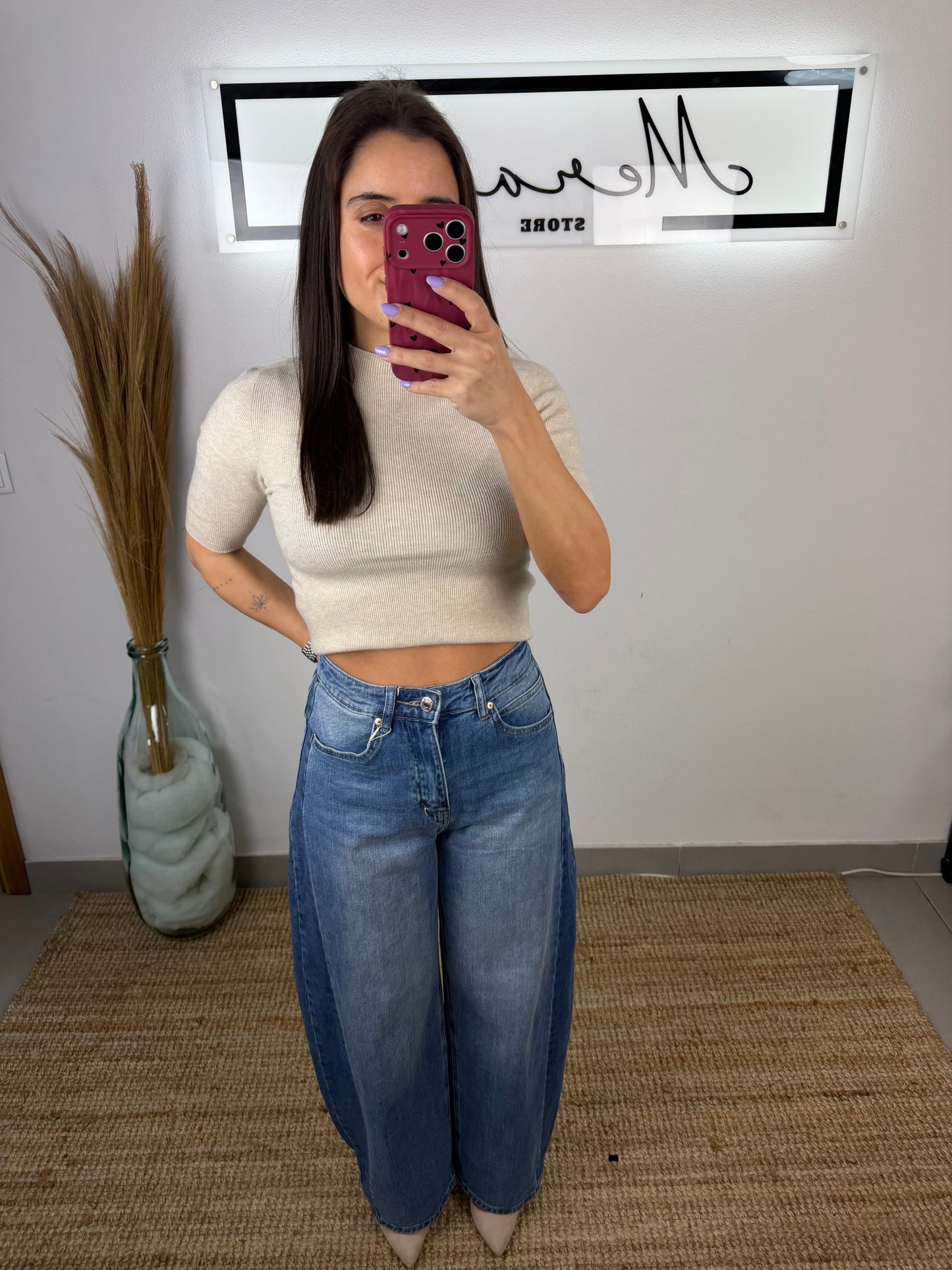 Calça Balone lateral escura