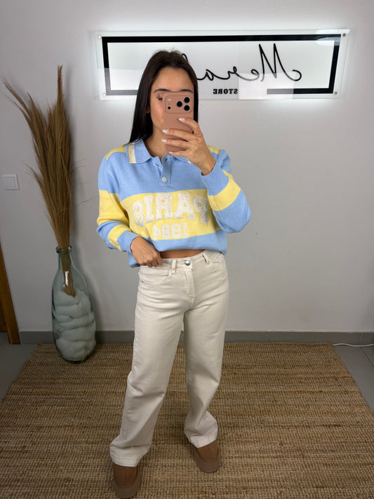 Calça Wide Leg Bege