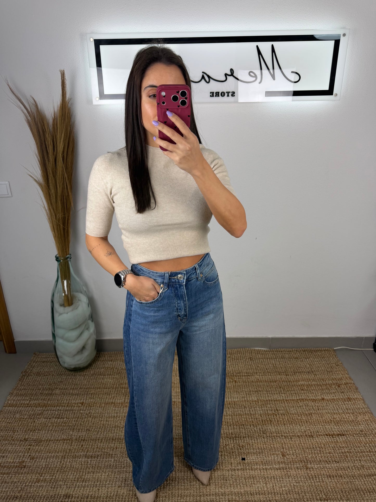 Calça Balone lateral escura