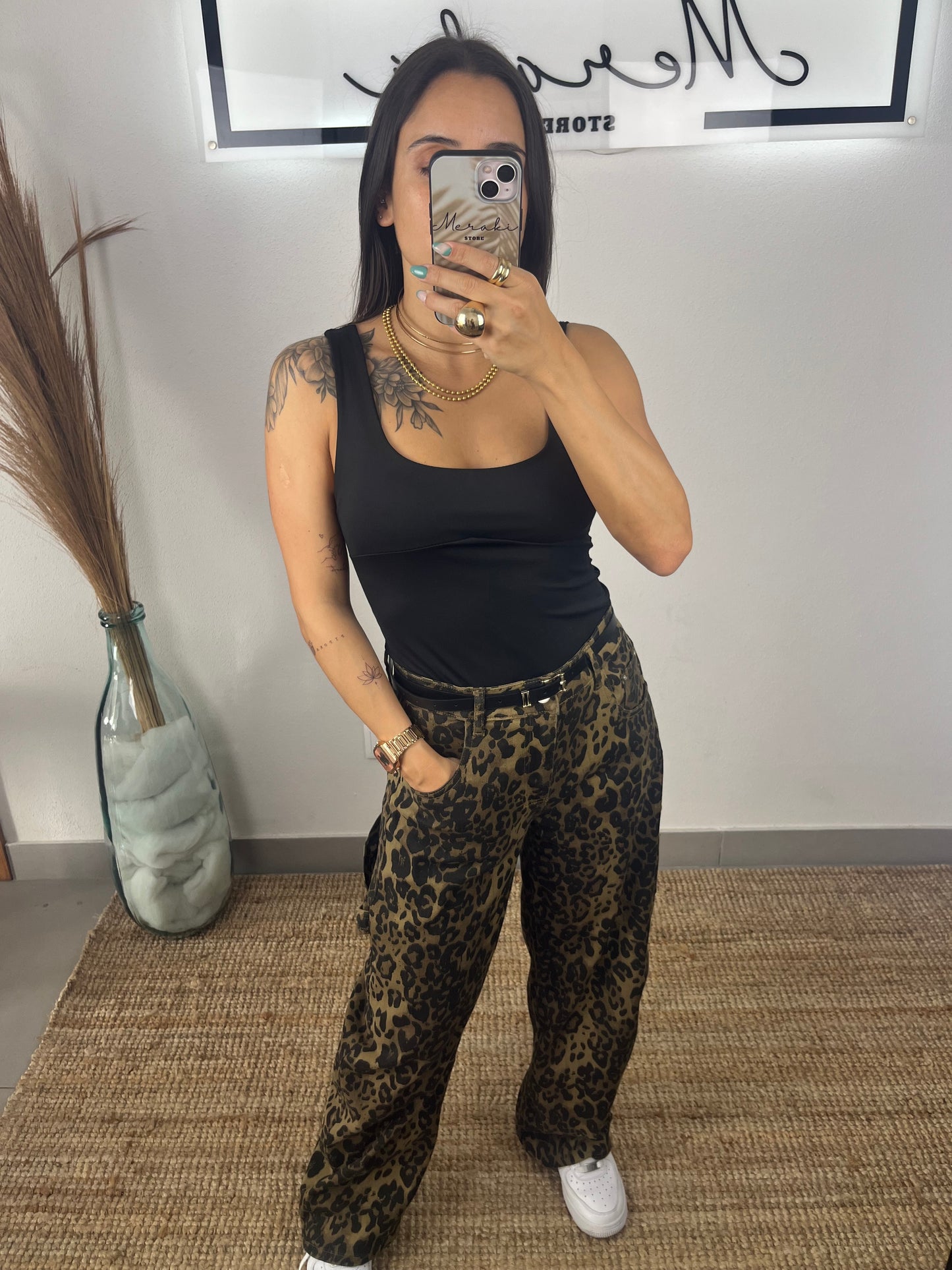 Calça Leopardo Chocolate