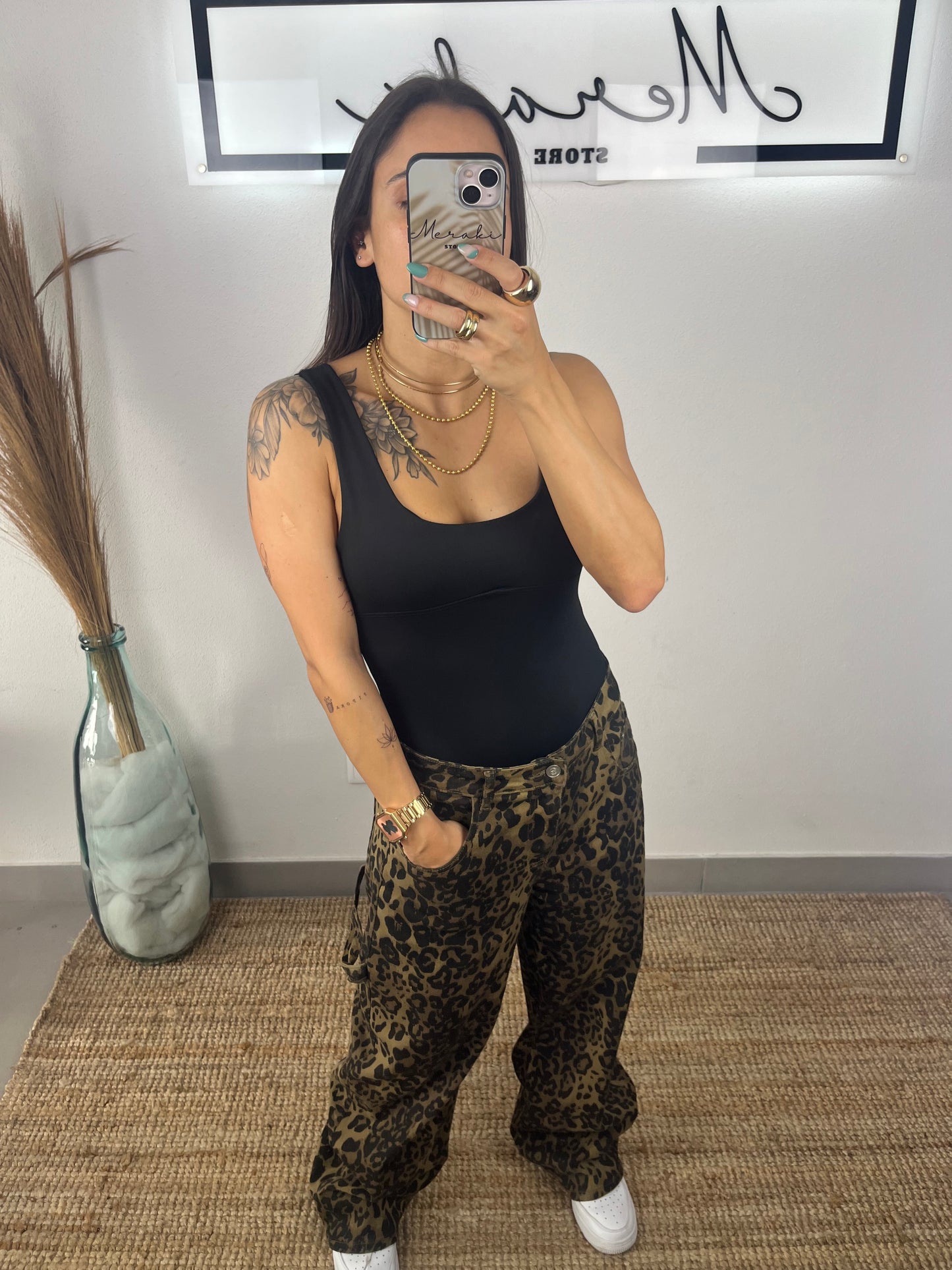 Calça Leopardo Chocolate