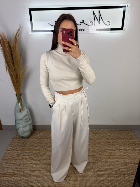 Calça alfaiataria 1 cinto
