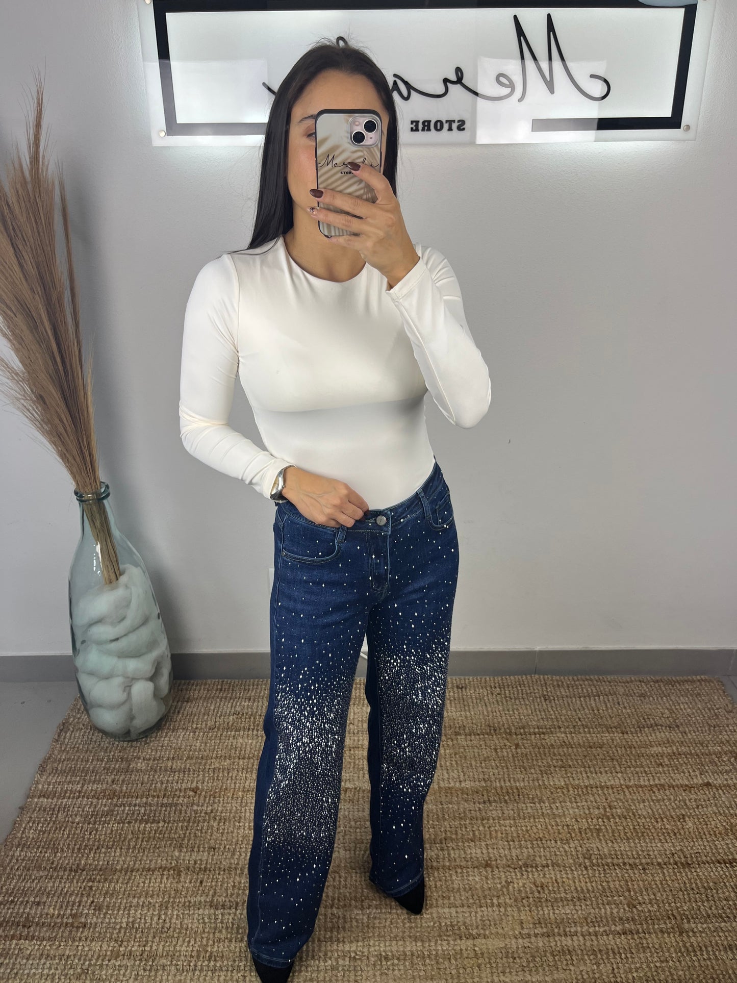 Calça Brilhos escura