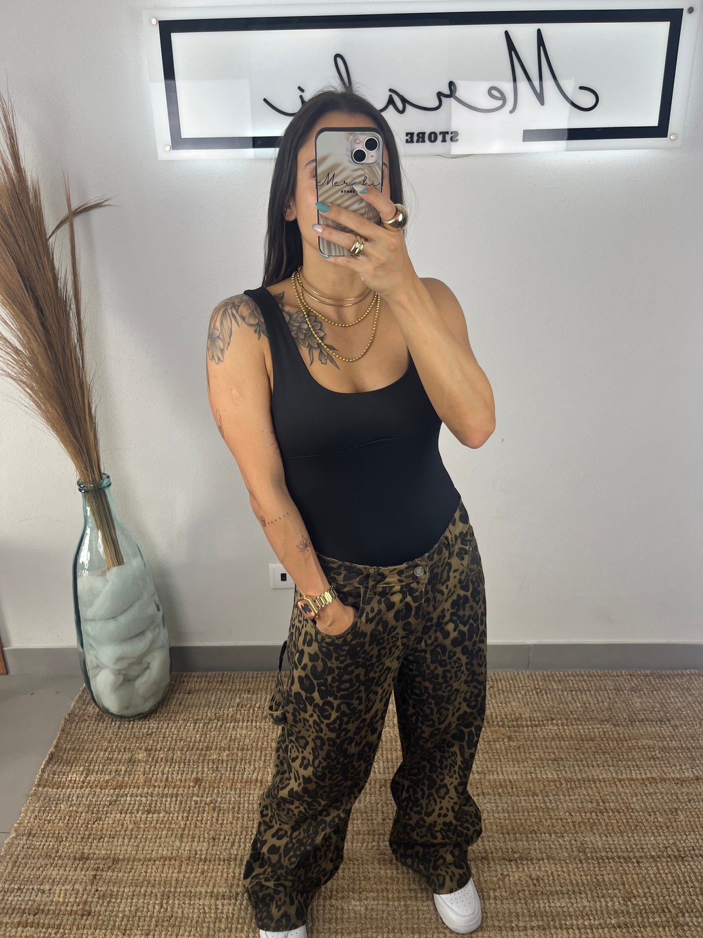 Calça Leopardo Chocolate