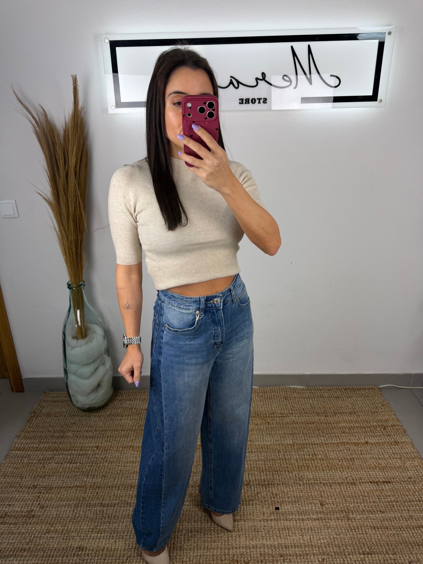 Calça Balone lateral escura