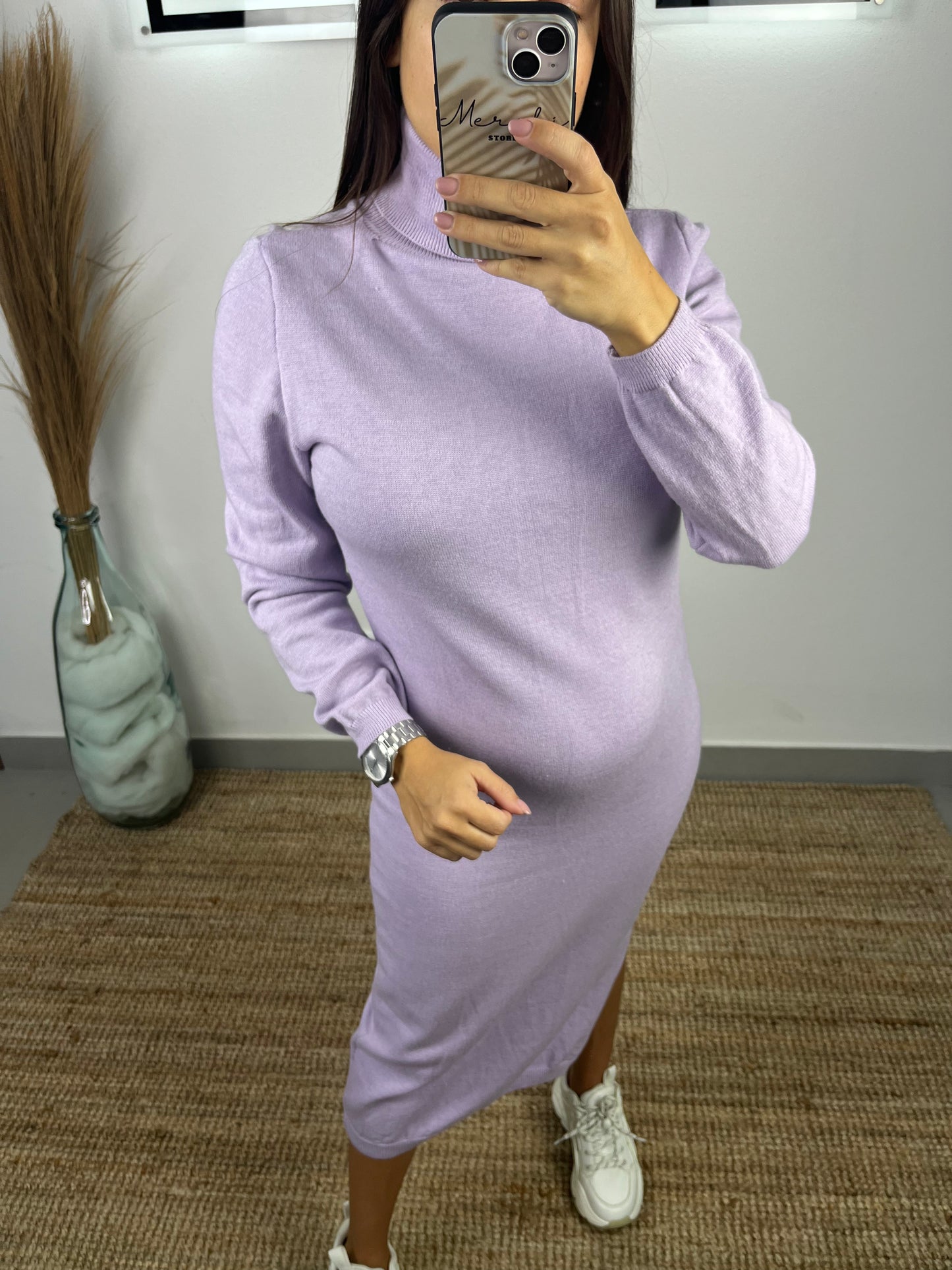 Vestido gola alta